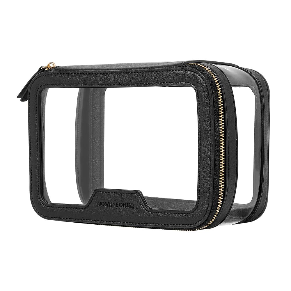 Clear Makeup Case - Portable Travel Cosmetic Organizer for Toiletries & Storage