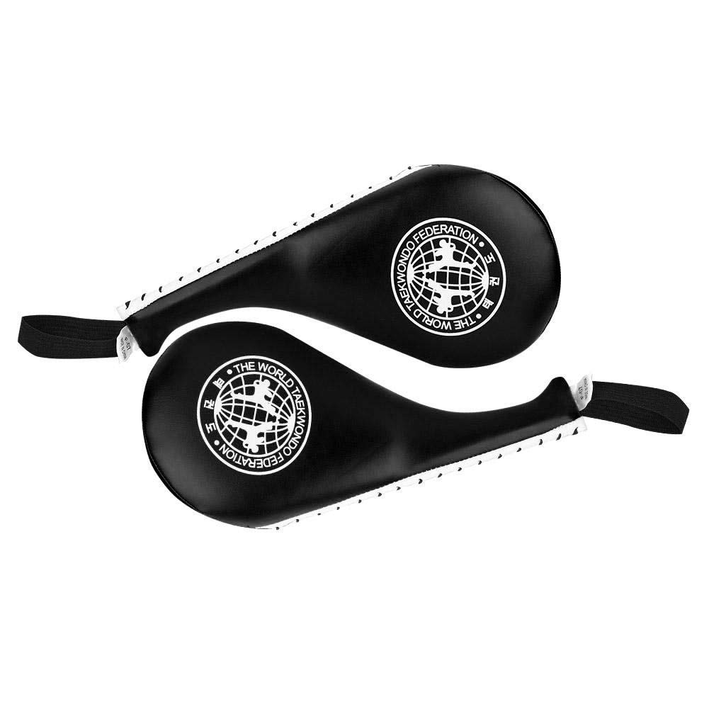 Professional Boxing & Taekwondo Kick Pads - High-Density PU Sponge Training Targets for Adults & Kids (Black) - Perfect for Martial Arts, MMA, Fitness & Home Workouts