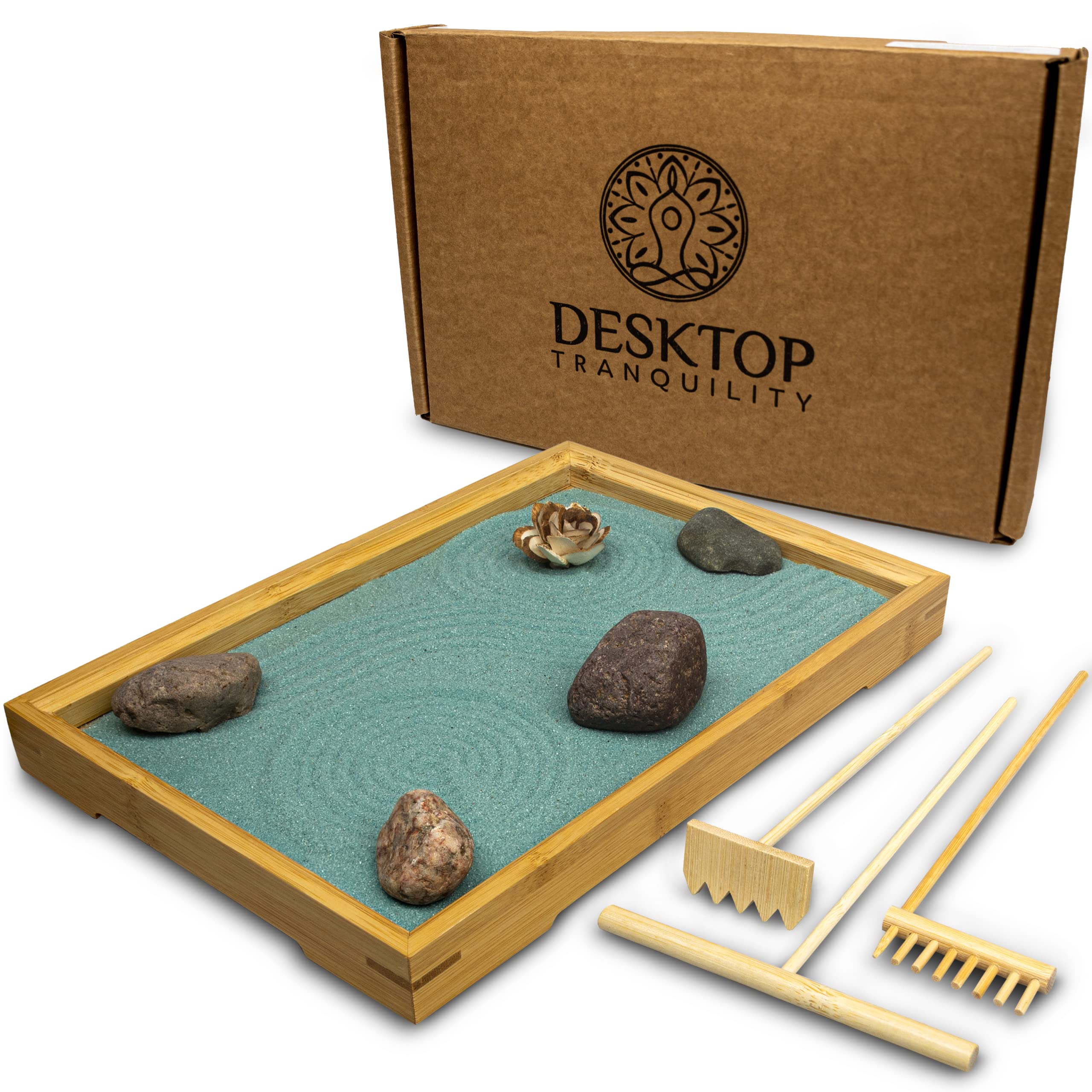 Large Japanese Zen Garden Kit for Home & Office - 11