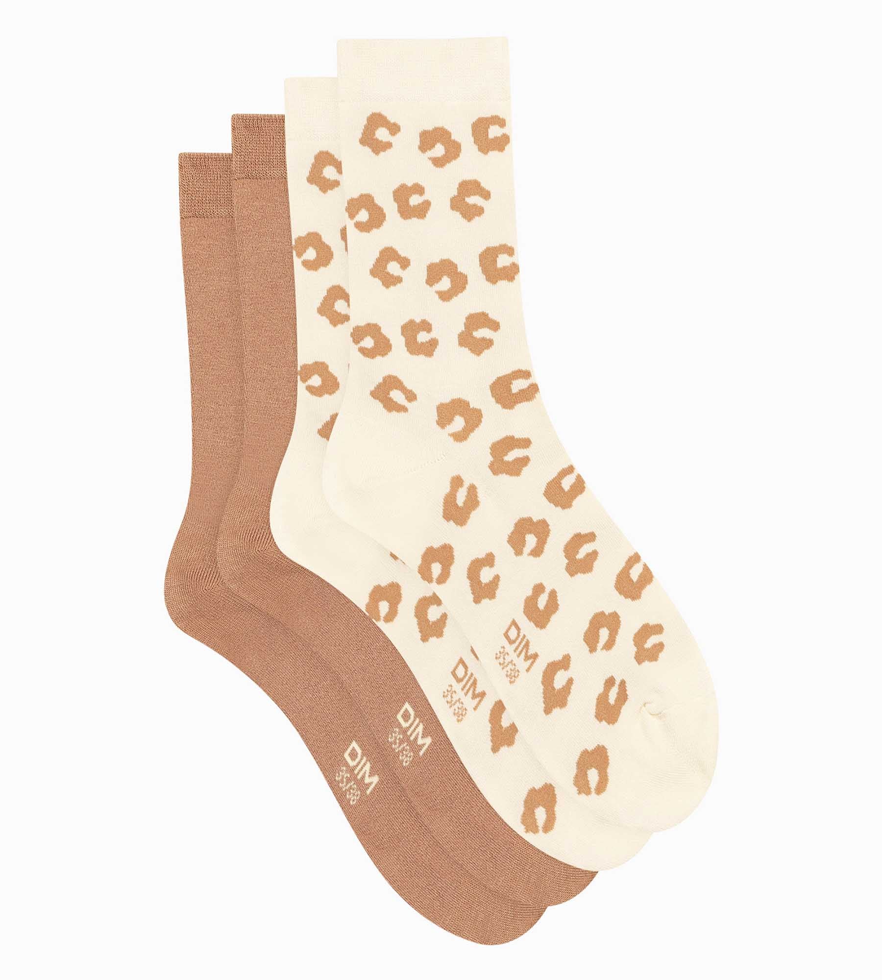 2 Pairs Women's Floral Socks - Soft Bamboo Cotton Crew Socks for Everyday Comfort | Perfect for Casual Wear, Work & Home Relaxation
