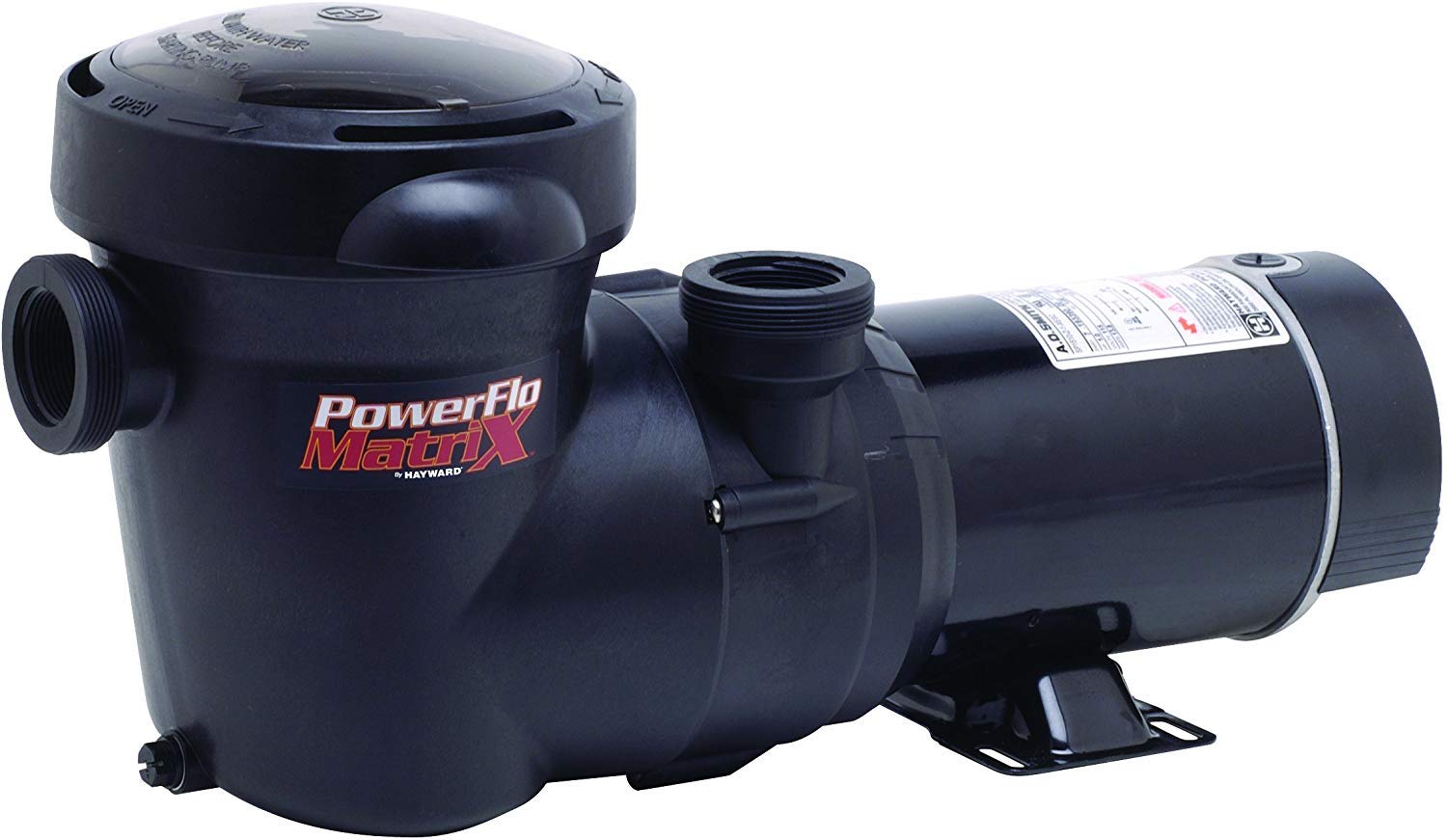 Hayward W3SP15932S PowerFlo Matrix 1.5 HP Dual-Speed Above Ground Pool Pump - Energy Efficient Swimming Pool Water Circulation System for Backyard, Inground & Outdoor Pools