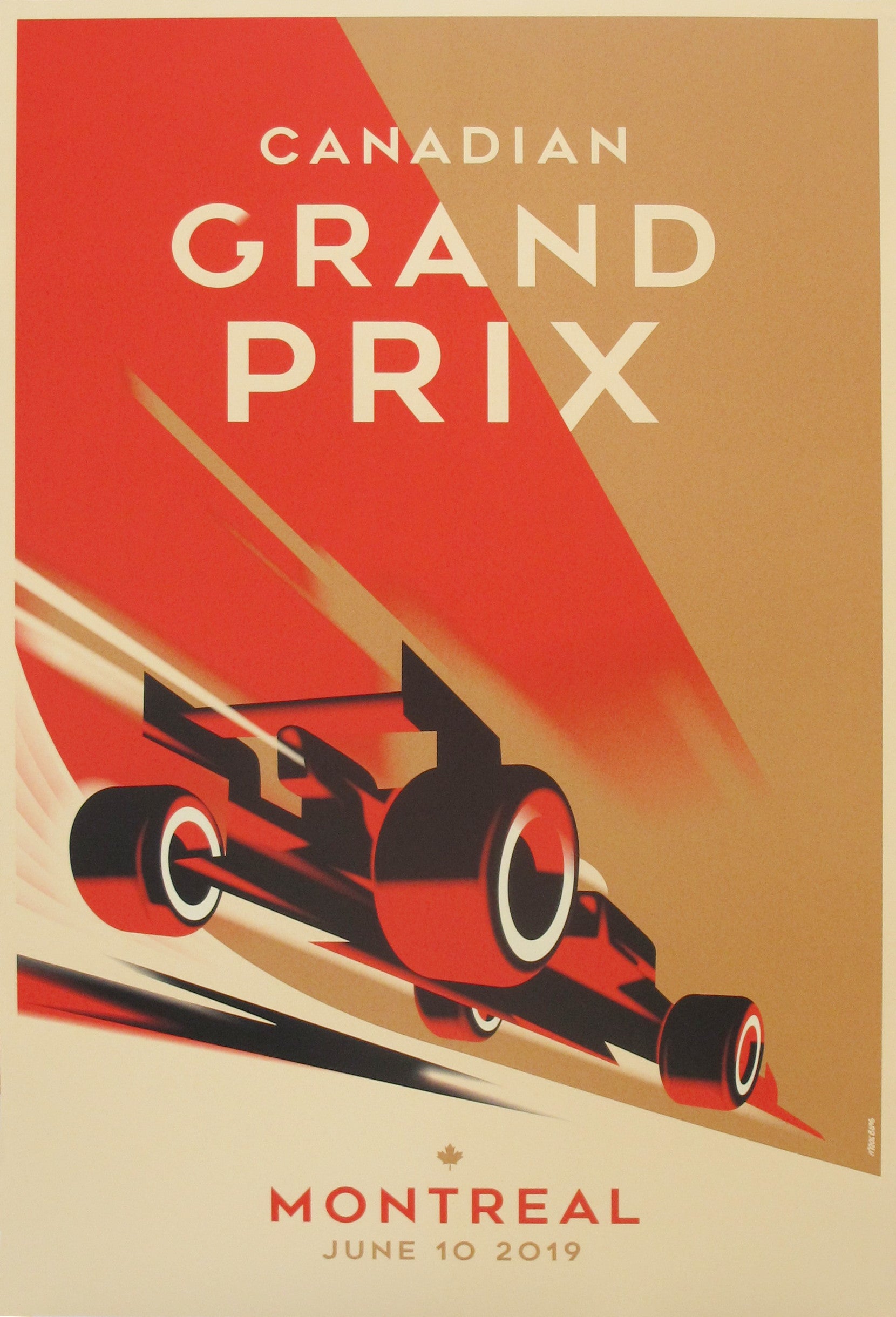 2019 Contemporary Mads Berg Sports Poster - Canadian Grand Prix, Montreal | Formula 1 Racing Wall Art Decor for Home, Office & Man Cave