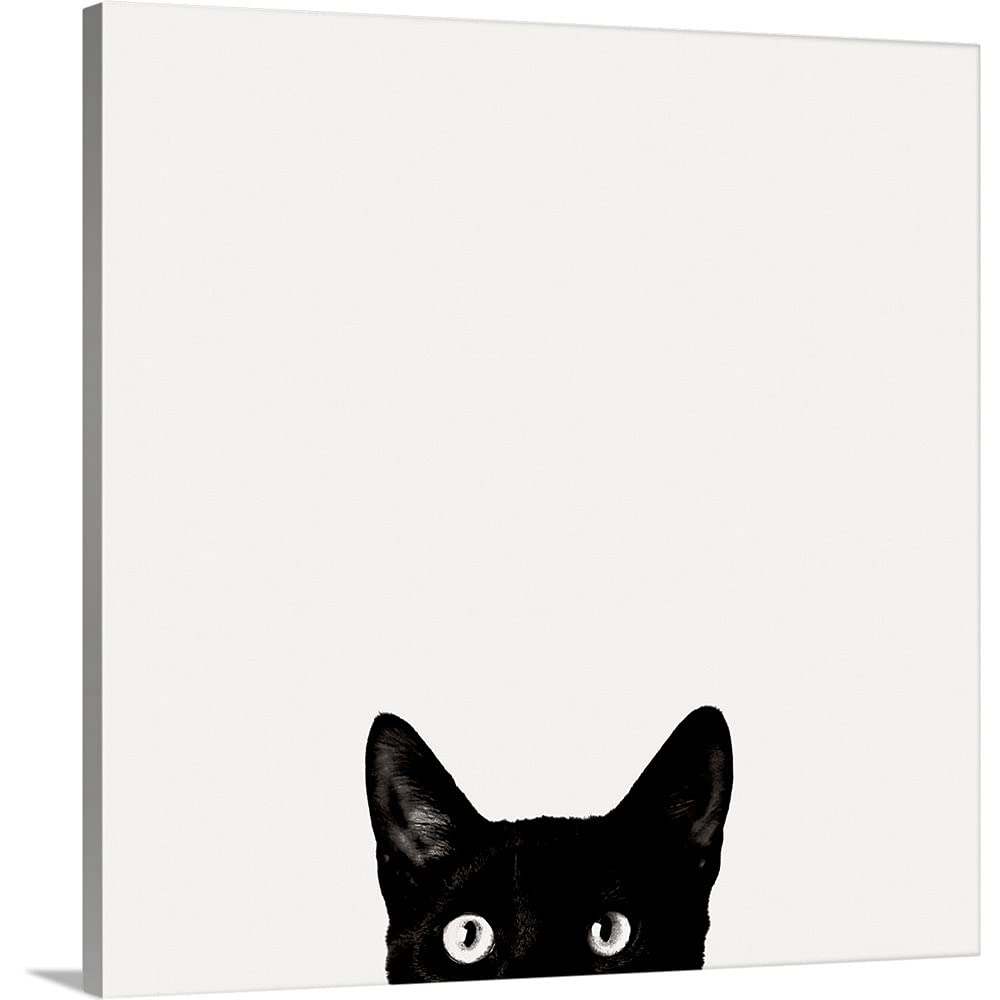 Curiosity Canvas Wall Art Print - Stunning Cat Artwork for Home & Office Decor | Perfect for Living Room, Bedroom, or Gift