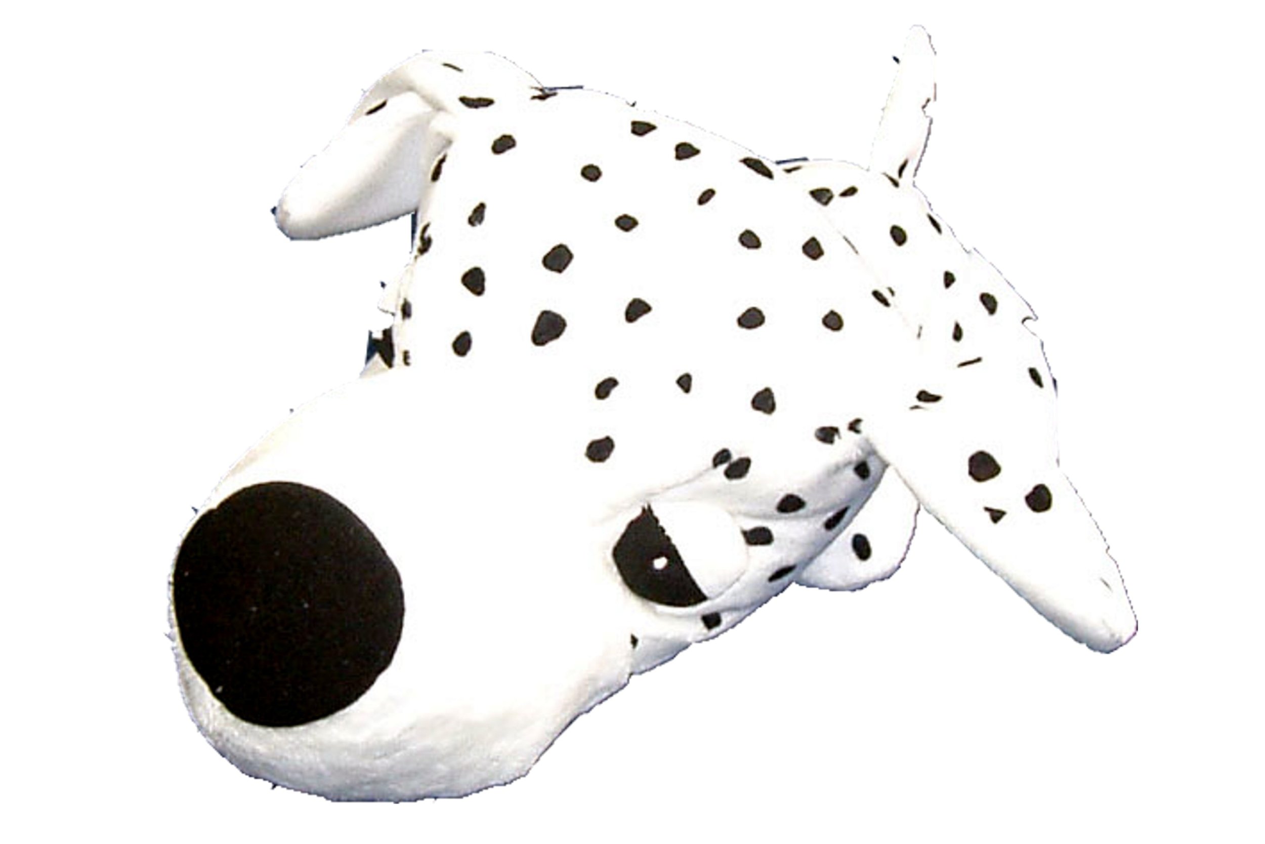 Boss Pet FatHedz Dalmation Dog Toy - Durable Chew Toy for Aggressive Chewers, Interactive Play for Large & Medium Dogs - Perfect for Fetch, Tug-of-War & Training Sessions