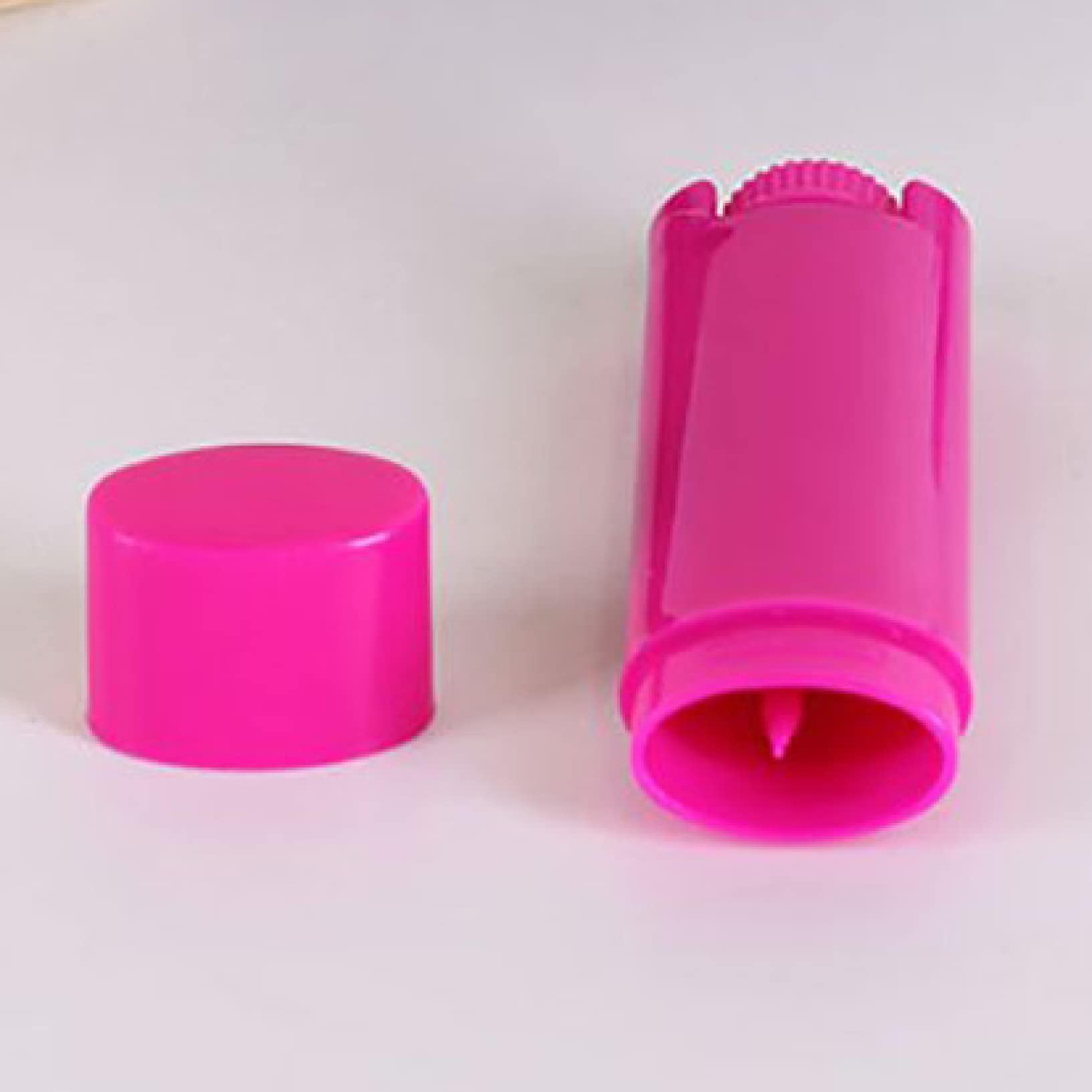 EBRICON 100 Pcs Refillable Empty Oval Lip Balm Tubes - Plastic Flat Lipstick Containers for DIY Cosmetics & Homemade Lip Care - Perfect for DIY Beauty, Travel Size Lip Balm, and Handmade Gifts