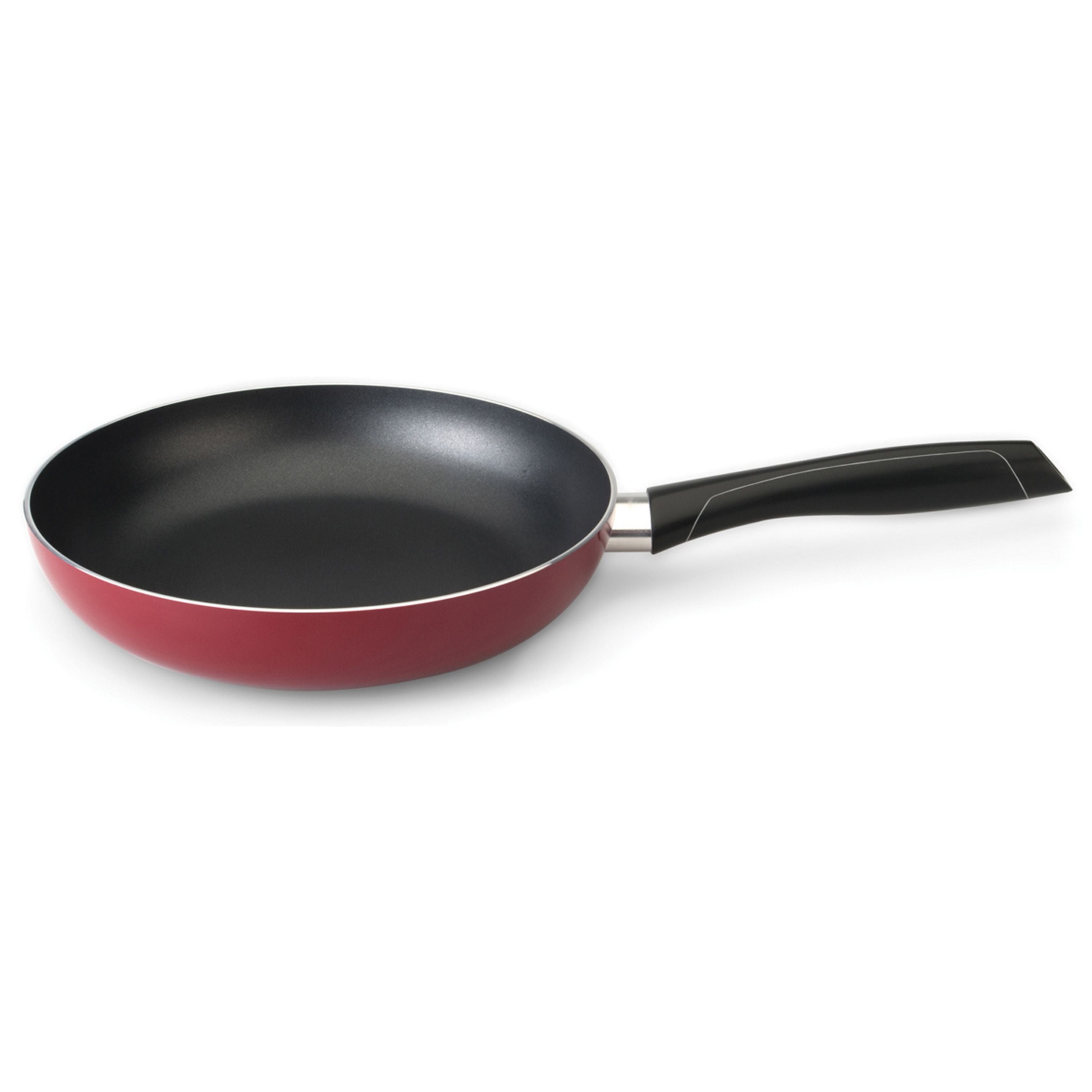 BergHOFF Geminis 2-Piece Nonstick Aluminum Fry Pan Set, 9.5 Inch, Red - Perfect for Sautéing, Frying & Cooking Eggs - Ideal for Home Kitchen & Restaurant Use