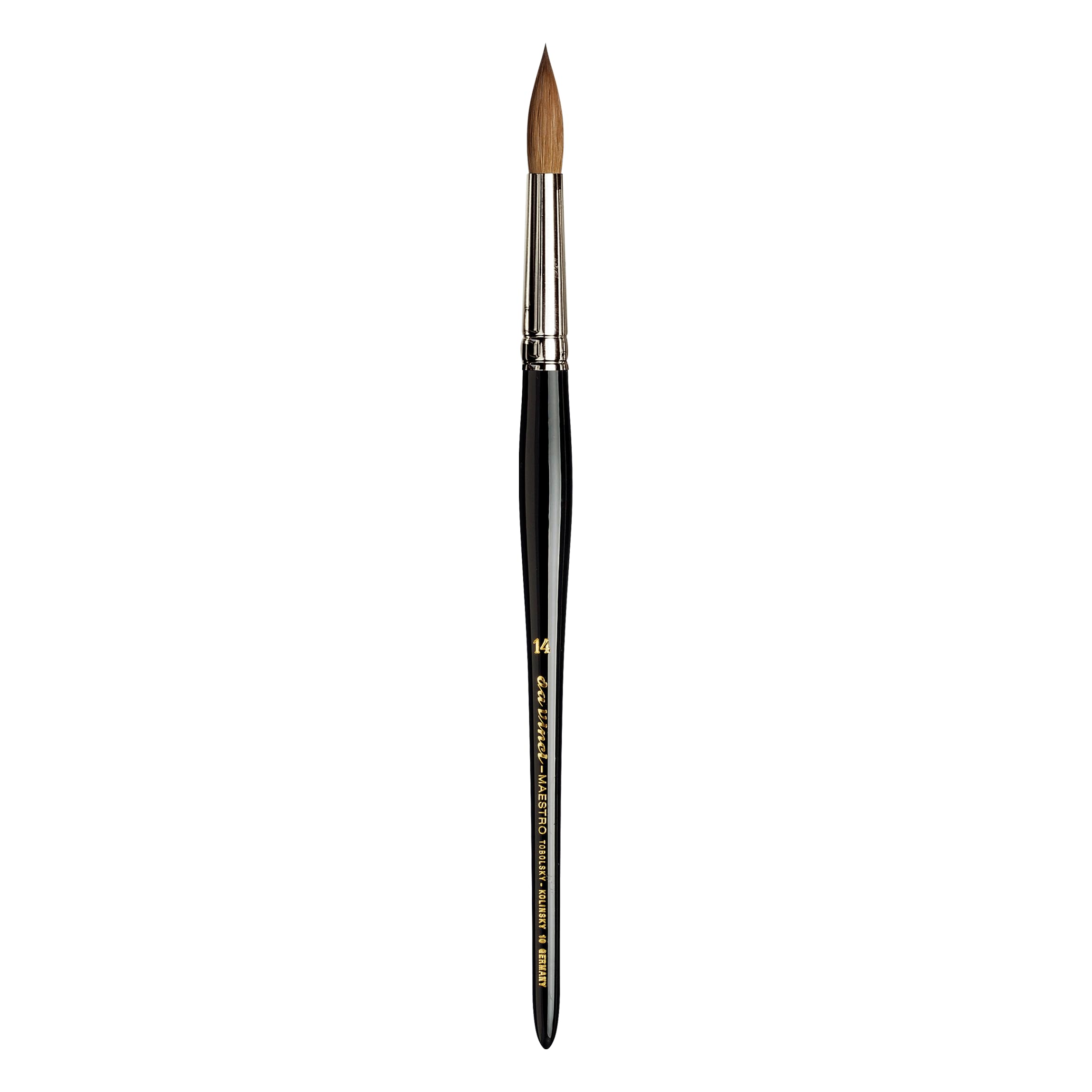 Premium Kolinsky Red Sable Watercolor Brush - Da Vinci Series 10 Maestro Round Size 14 | Perfect for Fine Art, Botanical Painting & Detailed Watercolor Techniques
