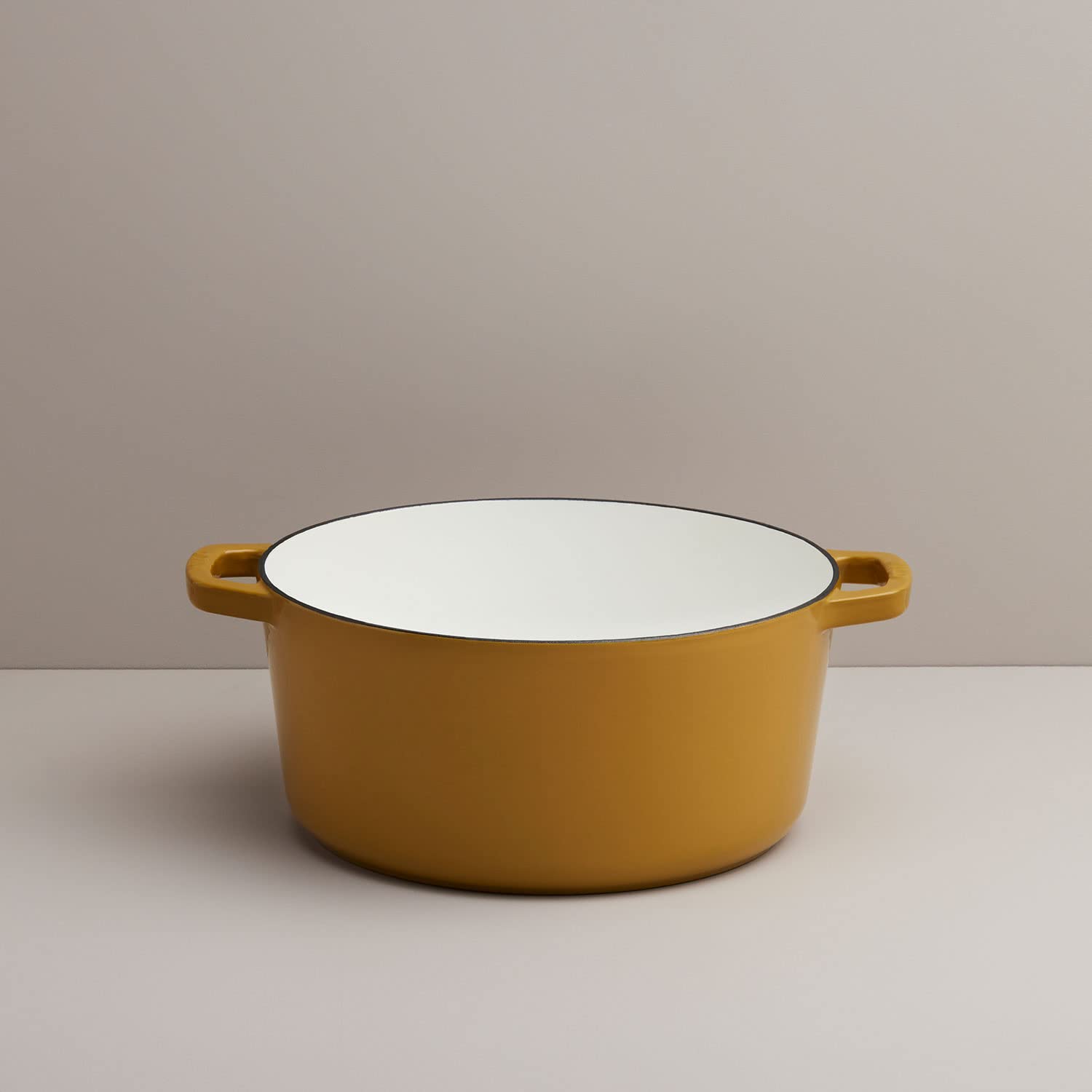 Premium 5.5-Quart Enameled Cast Iron Dutch Oven with Lid – Kana Milo Casserole Cooking Pot | Durable Enamel Coating Inside & Out | Oven & Dishwasher Safe (Dijon with Gold Knob) | Perfect for Braising, Stewing, Baking & Slow Cooking