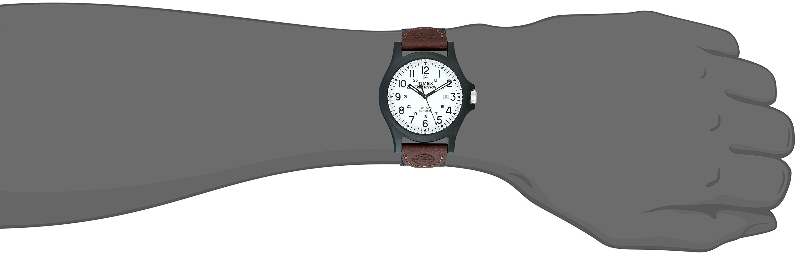 Timex Men's Expedition Watch - Brown Fabric Strap for Outdoor Adventures
