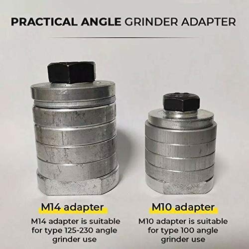 Angle Grinder to Grooving Machine Adapter Converter - M10/14 Screw Drill Adapter Tool Set for Metalworking & Woodworking - Perfect for DIY Projects & Professional Use