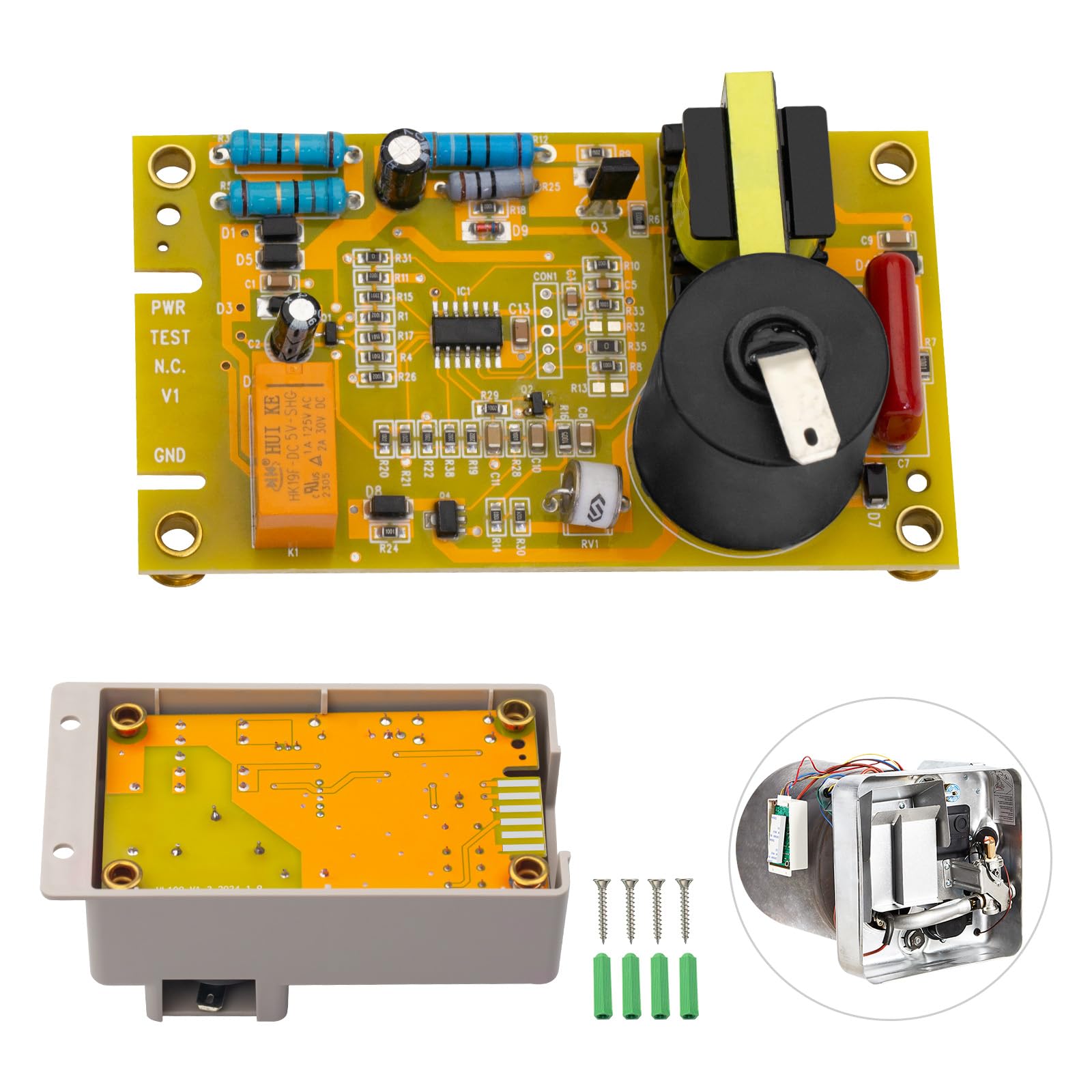 520814 RV Water Heater Circuit Board Replacement - Compatible with Suburban RV Water Heaters & Furnaces, Fits Models 520820/520871/33550L/AP4896608 (Includes Cover Band) - Perfect for RV Maintenance and Repair