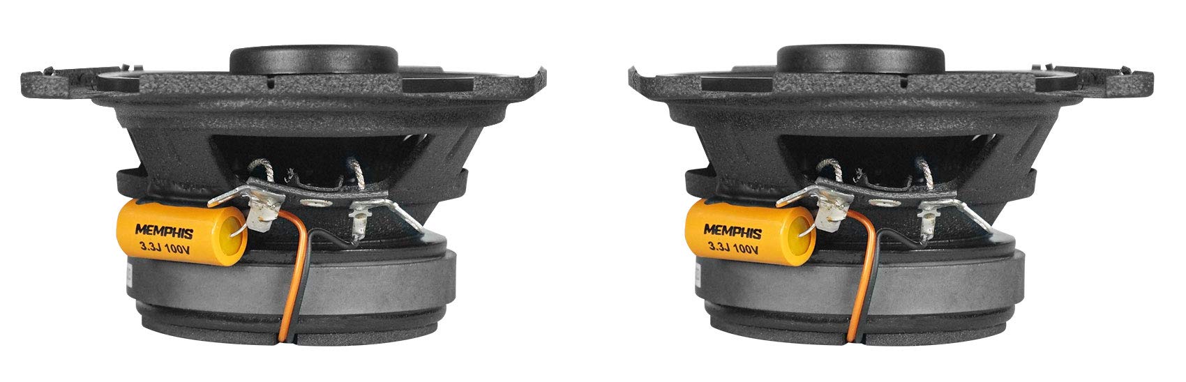 Memphis Audio PRX46 4x6 60W 2-Way Car Speakers with Pivot Tweeters | 4x6/4