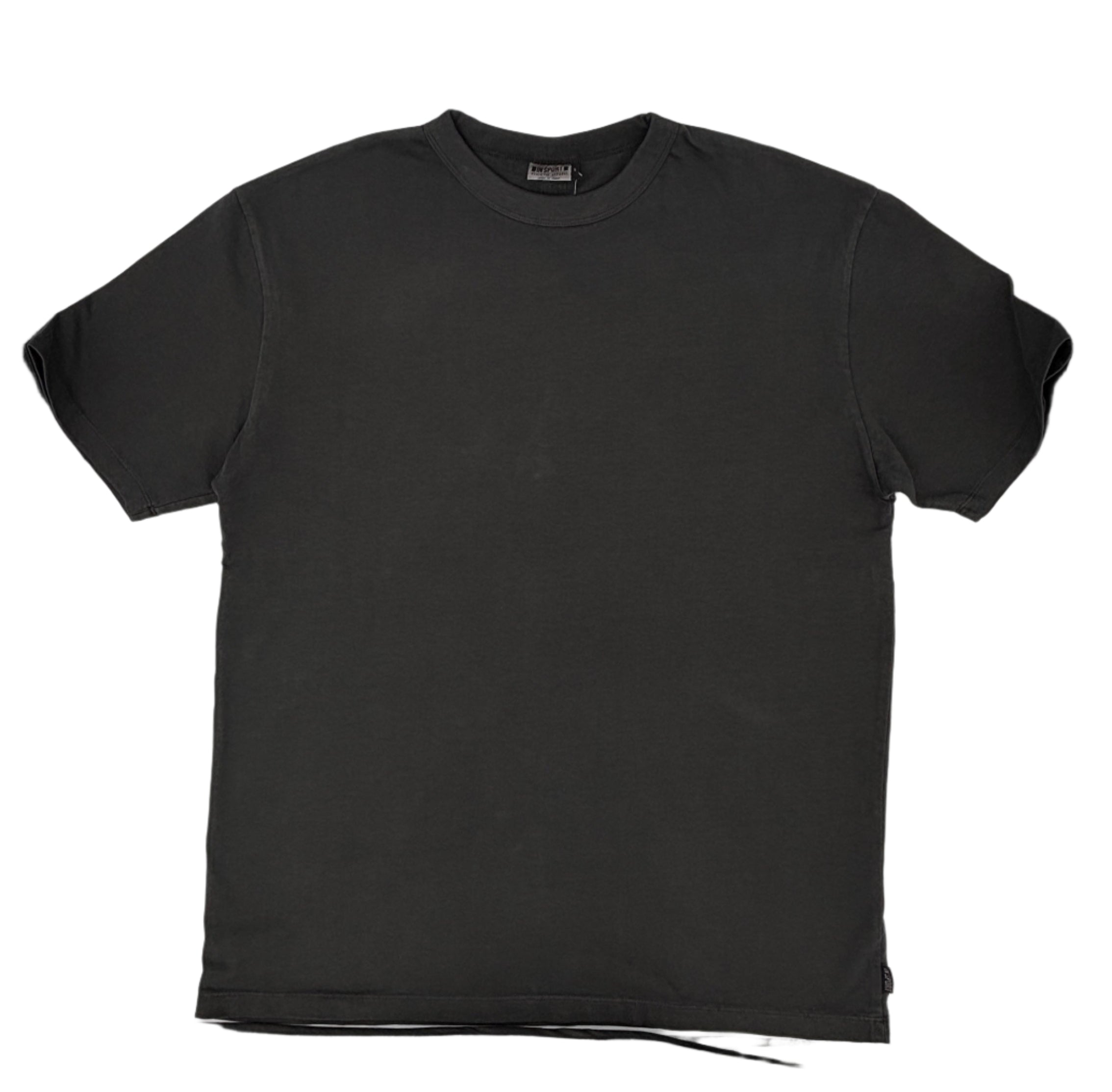 INSPORT Men's EASTON Washed Black Oversized T-Shirt - Comfortable Casual Wear for Street Style & Lounge