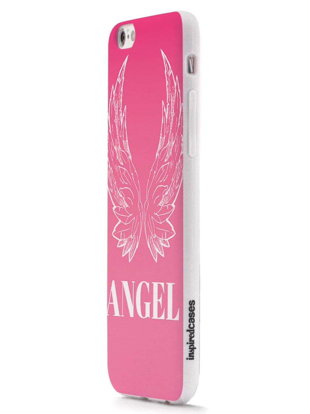 Inspired Cases - iPhone XR Case with 3D Textured Design - Shockproof Protective Cover for Apple iPhone XR - Pink Angel Wings - Perfect for Everyday Use, Travel & Gift Giving