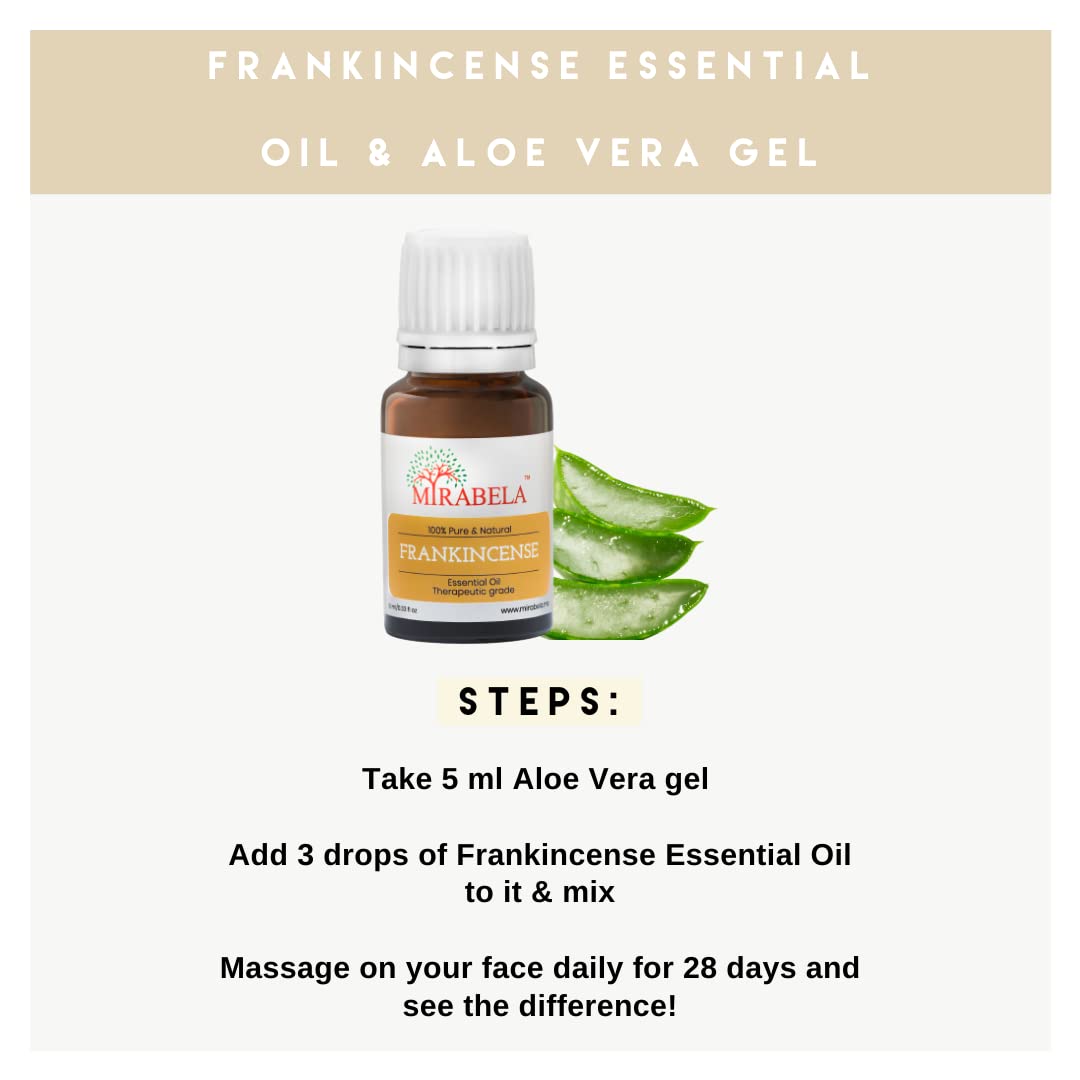 Premium Frankincense Essential Oil (Loban Oil) - 100% Pure, Natural, Undiluted for Skin Care, Aromatherapy & Meditation | Reduces Wrinkles & Fine Lines | Chakra Healing & Relaxation | 10ml Bottle | Perfect for Facial Treatments, Massage & Spiritual Practices