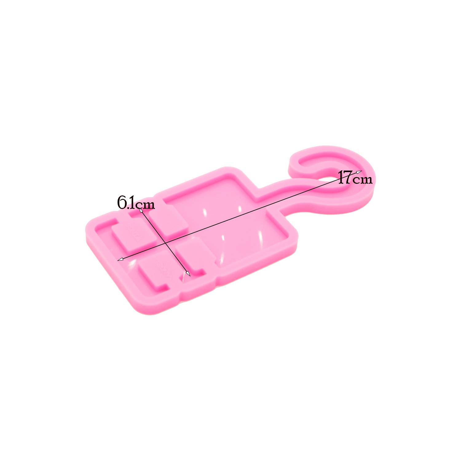 Shiny Glossy DIY Car Hanger Silicone Resin Mold - Epoxy Jewelry Making Kit for Pendants, Keychains & Crafts - Perfect for DIY Gifts, Home Decor & Car Accessories
