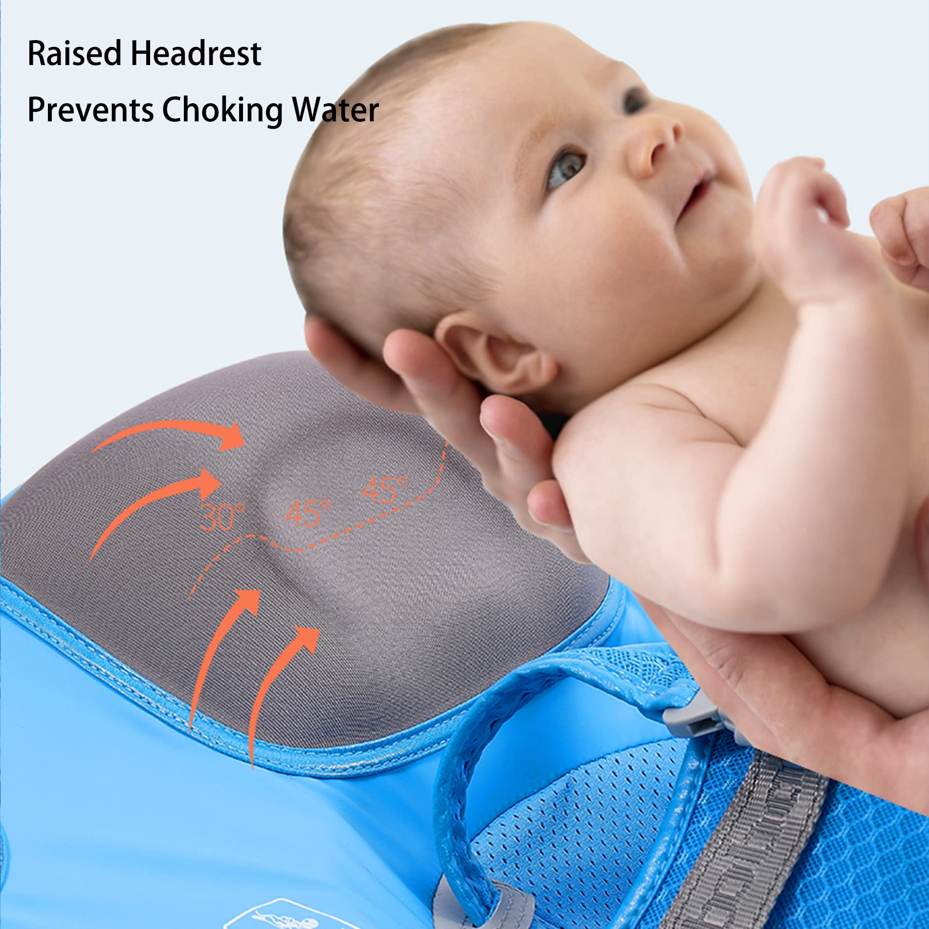 Mambobaby Non-Inflatable Baby Float with Canopy & Tail - Safe Swim Trainer for Toddlers Boys & Girls (Narwhal-Pink) | Pool Flotation Device for Summer Water Play & Learning to Swim