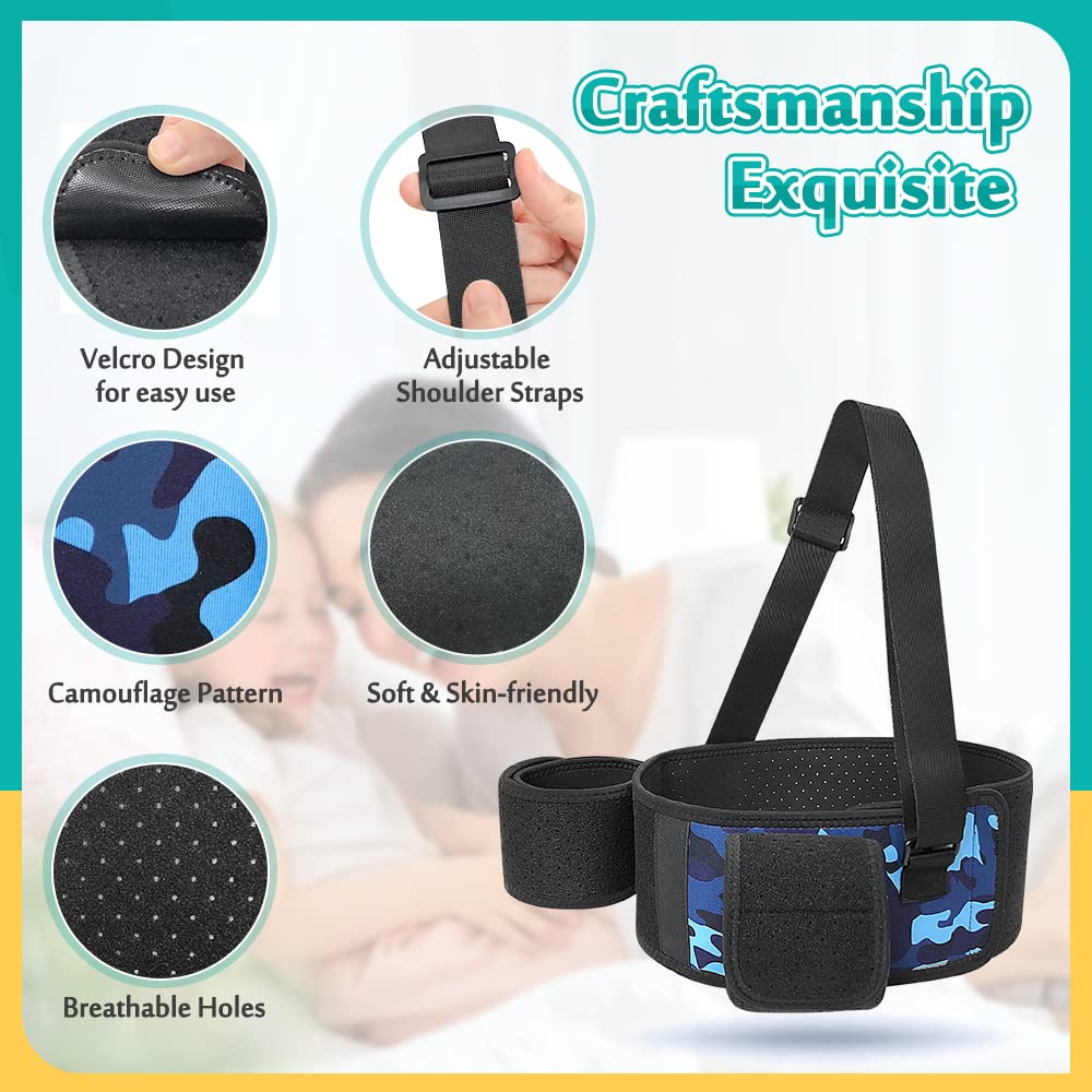 Mybow Kids Shoulder Immobilizer Sling - Adjustable Child Arm Sling with Waist Strap for Broken Collarbone, Clavicle & Shoulder Injuries | Rotator Cuff Surgery Support Brace for Toddlers | Perfect for Post-Surgery Recovery, Sports Injuries & Daily Comfort