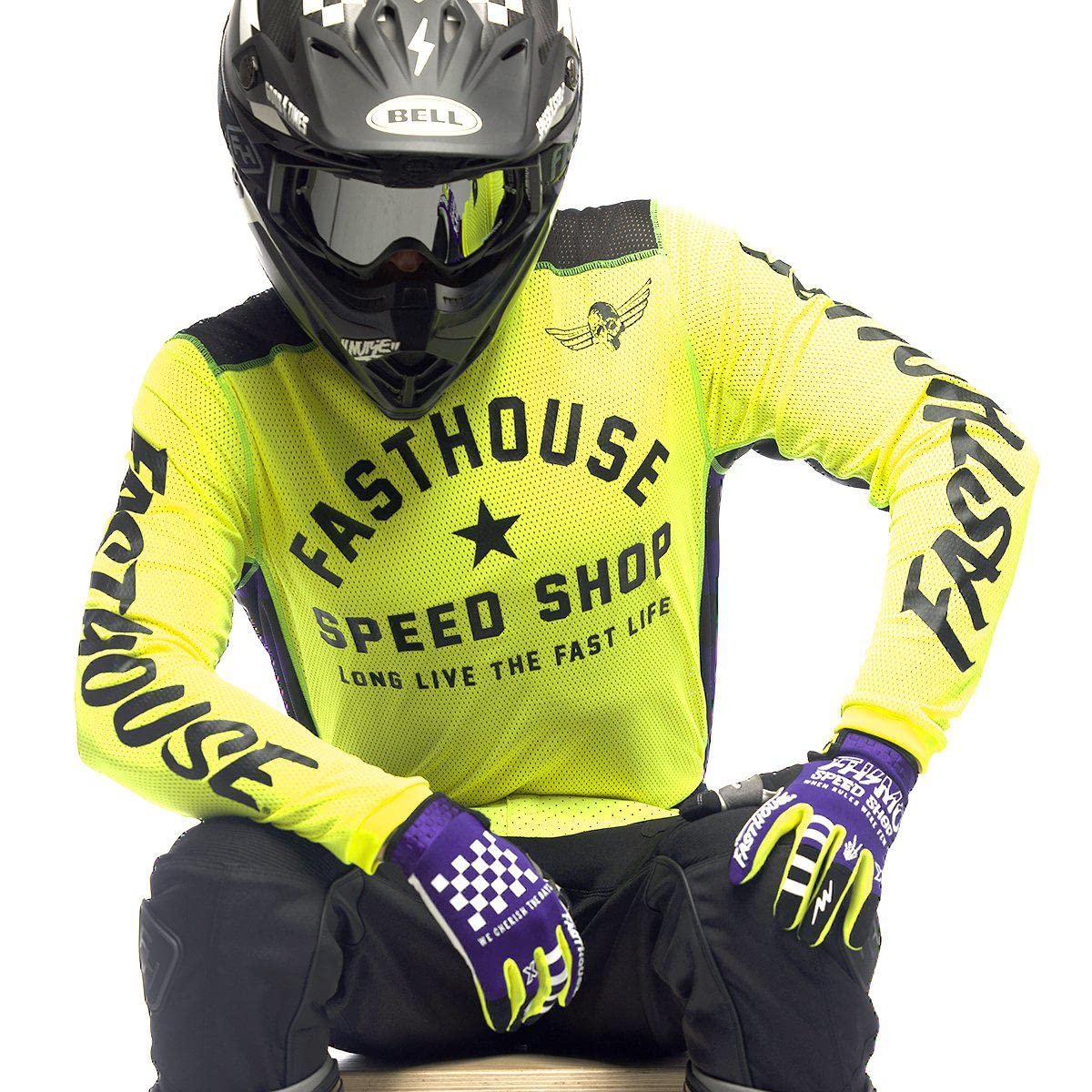Fasthouse Originals Air Cooled Jersey - Breathable Motorcycle Riding Shirt for Men & Women - Perfect for Motocross, Dirt Biking & Off-Road Adventures