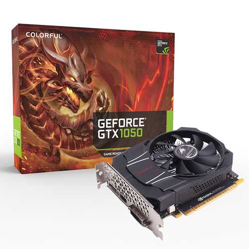 COLORFUL GTX1050 Mini OC 2GB GDDR5 128-Bit Gaming Graphics Card - 1354/1455MHz Boost Clock, 7Gbps, PCIe 3.0 - Perfect for Esports, 1080p Gaming & Home Theater PCs