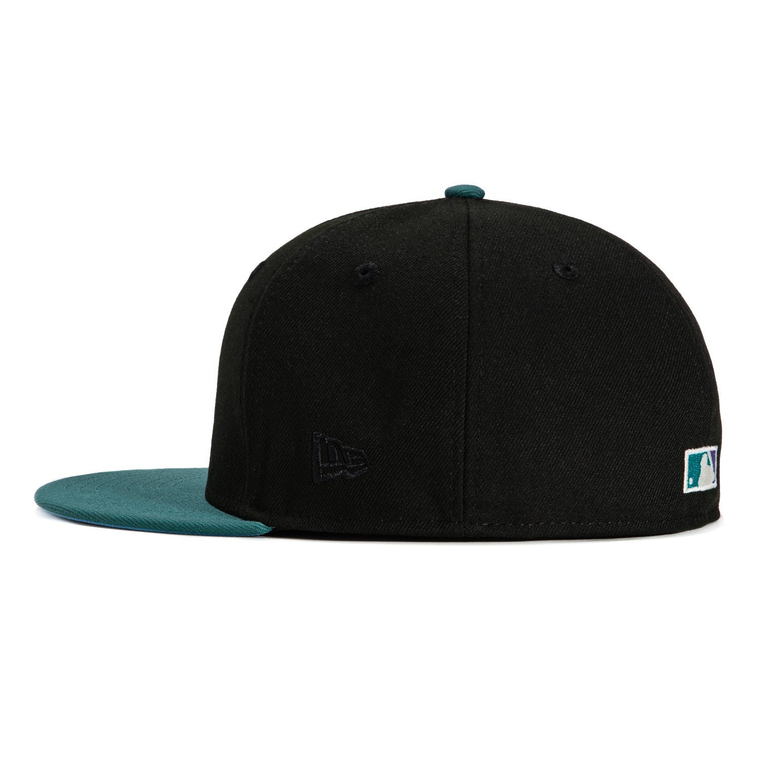 New Era 59Fifty Los Angeles Dodgers 50th Anniversary Winter Forest Gradient Snapback Hat with Stadium Patch - Black & Green for Baseball Fans & Cold Weather Fashion