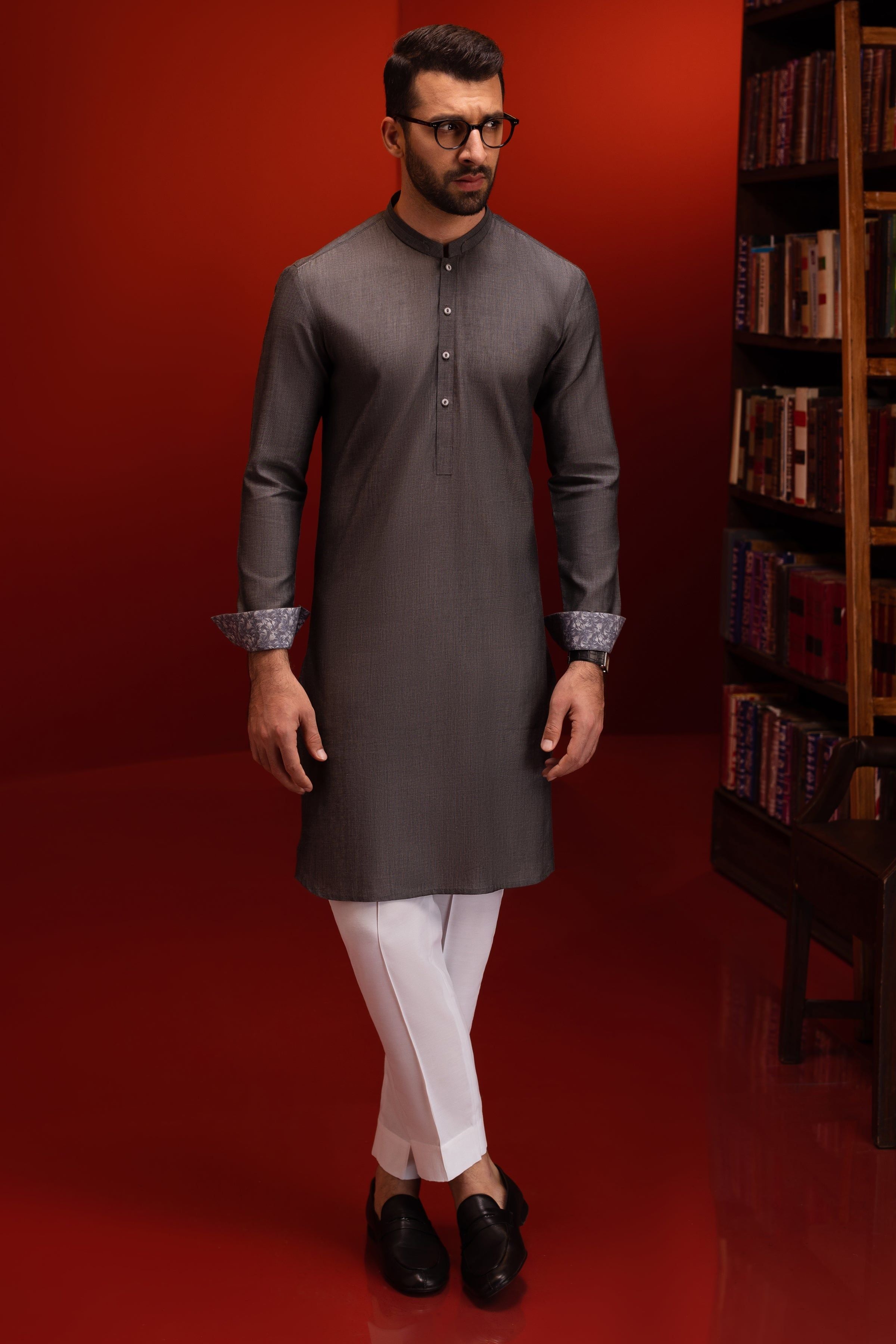 Premium Cotton Grey Kurta Trouser for Men & Women - Comfortable Ethnic Wear for Cast & Crew - Perfect for Festivals, Weddings & Cultural Events