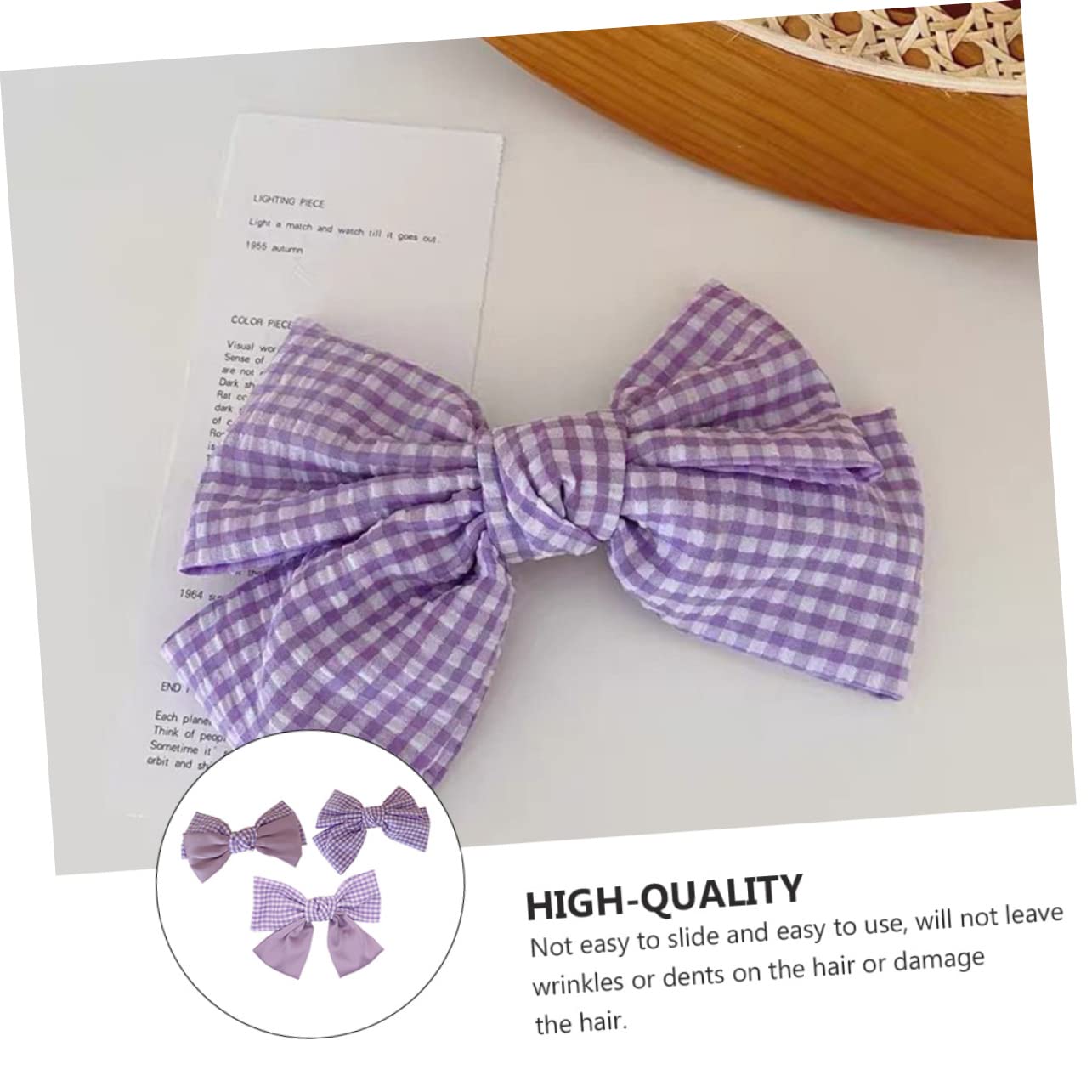 FRCOLOR Big Bow Hair Clip for Women & Girls - Elegant Bowknot Hair Barrette, Headband Accessory for Parties, Weddings & Everyday Wear