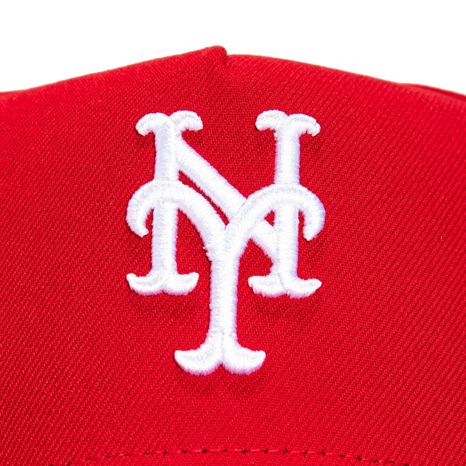 New York Mets Snapback Hat by New Era - 9Forty A Frame Adjustable Cap in Red & White | Perfect for Baseball Games, Fan Gear, and Casual Streetwear
