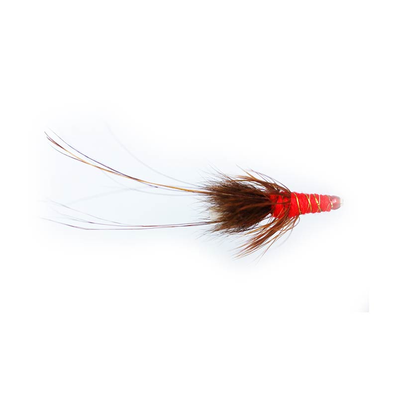 Premium Caledonia Red Francis Copper Tube Fly - High-Quality Fishing Lure for Trout & Salmon - Perfect for Fly Fishing in Rivers & Streams