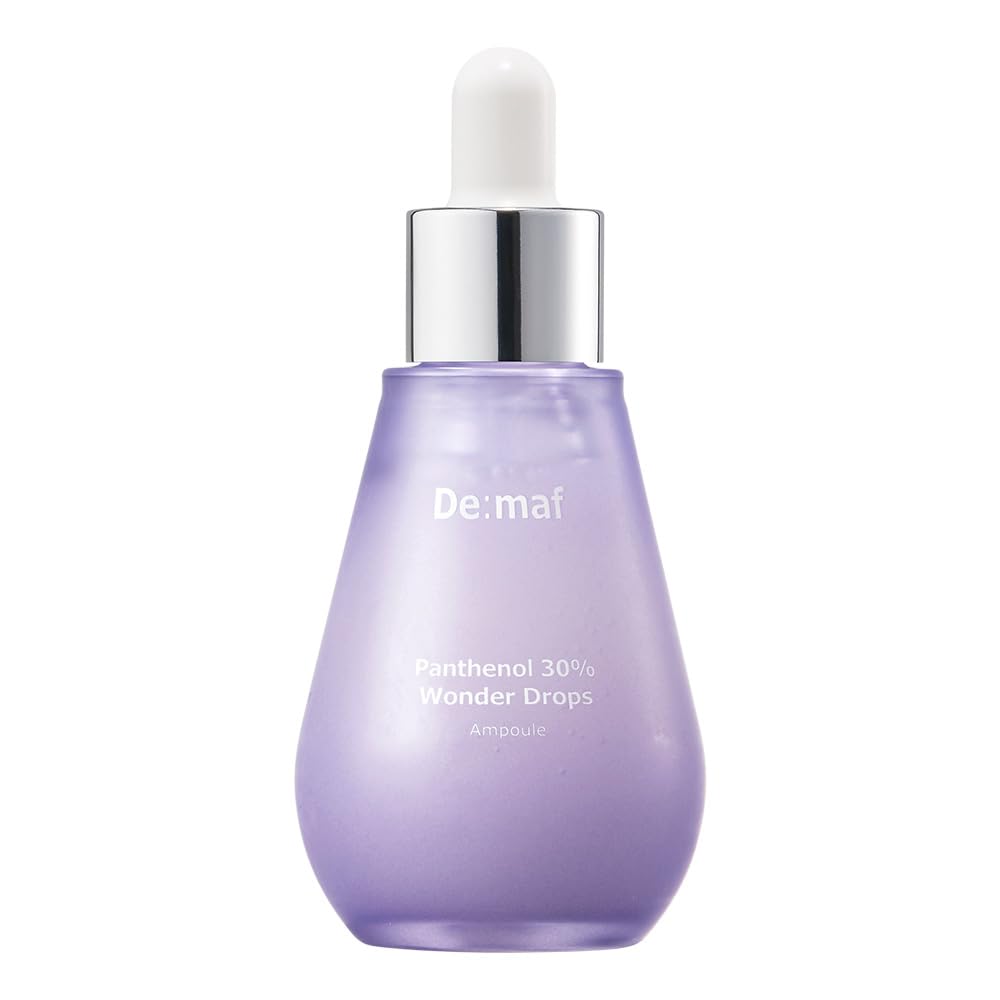 De:maf Panthenol 30% Wonder Drops Ampoule 55ml - Intense Hydrating & Soothing Facial Serum for Dry, Sensitive Skin - Perfect for Night Care & Post-Procedure Recovery