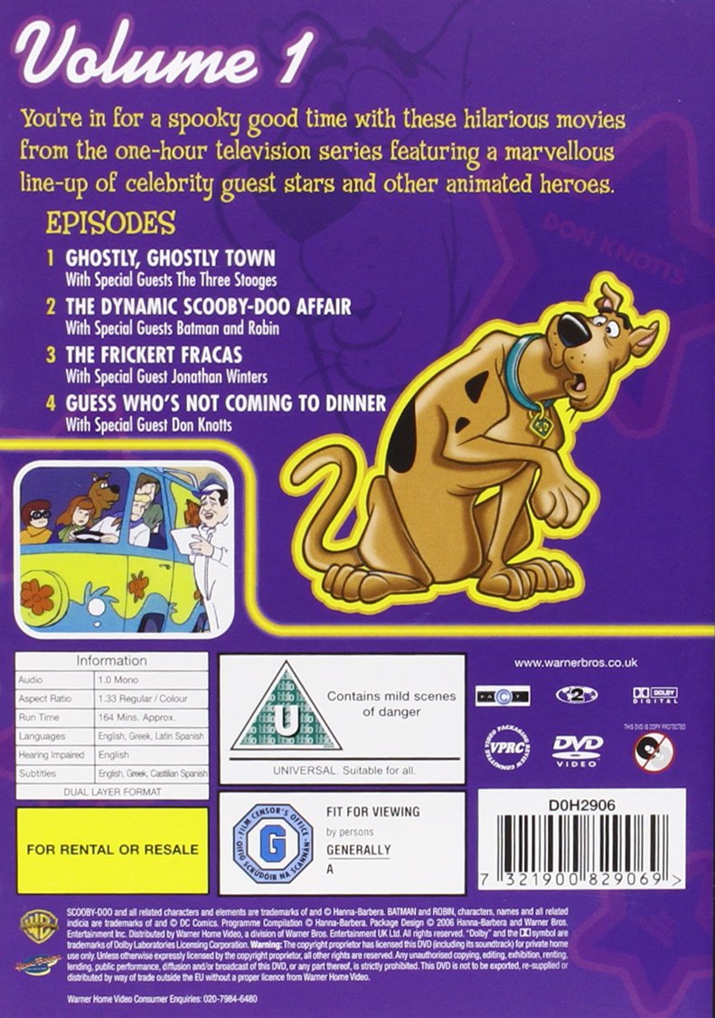 Best Scooby-Doo Movies Collection Vol.1 - Classic Mystery Cartoon for Kids & Families - Perfect for Movie Nights & Birthday Gifts