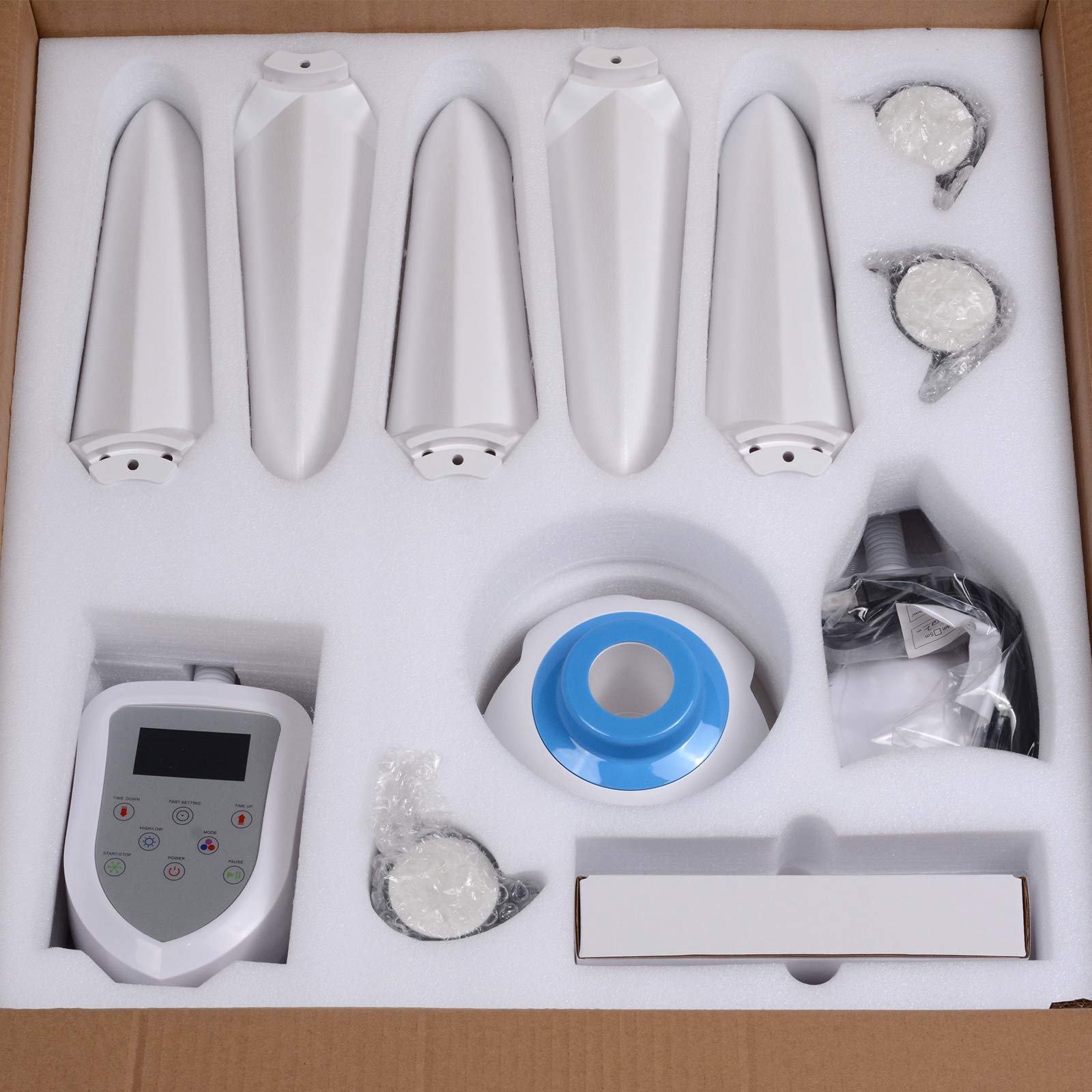 Professional 6 LED Teeth Whitening Machine with Blue & Red Light Therapy - Accelerates Bleaching for Brighter Smile | Perfect for Home Use & Dental Care