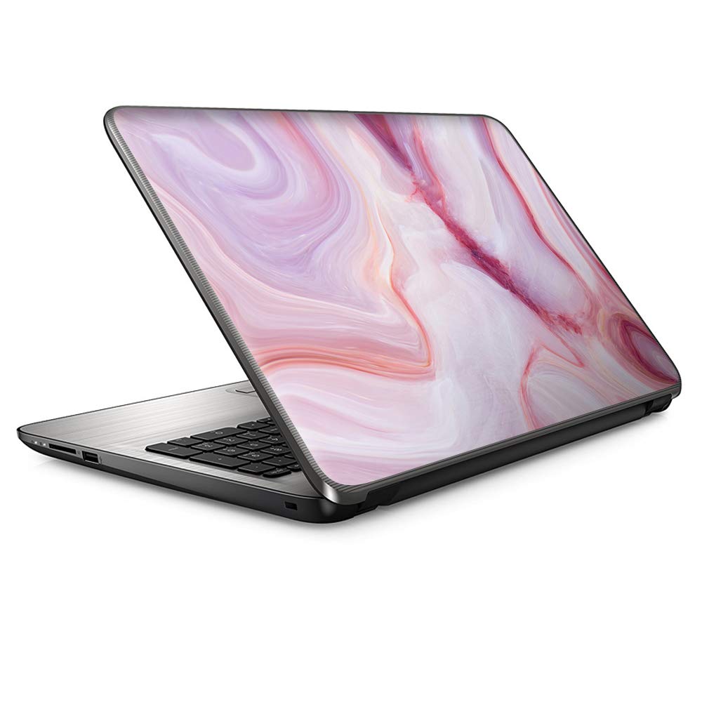 15.6 Inch Laptop Skin Vinyl Sticker Cover - Universal Fit for HP, Lenovo, Apple MacBook, Dell, Asus, Acer (Pink Stone Marble Geode Design) - Perfect for Work, School & Travel Protection