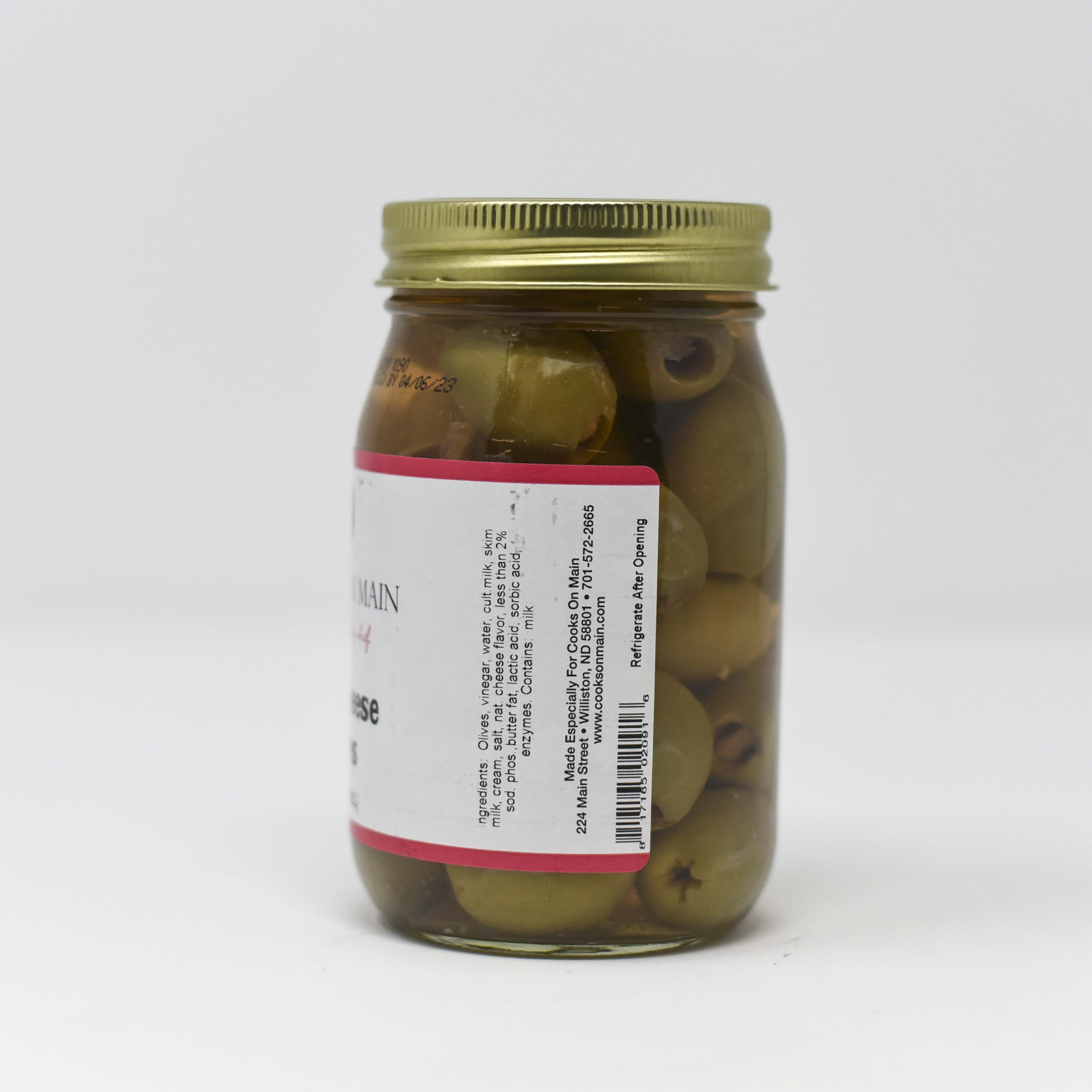 Premium Bleu Cheese Stuffed Olives - Gourmet Appetizer for Charcuterie Boards, Cocktails & Party Snacks