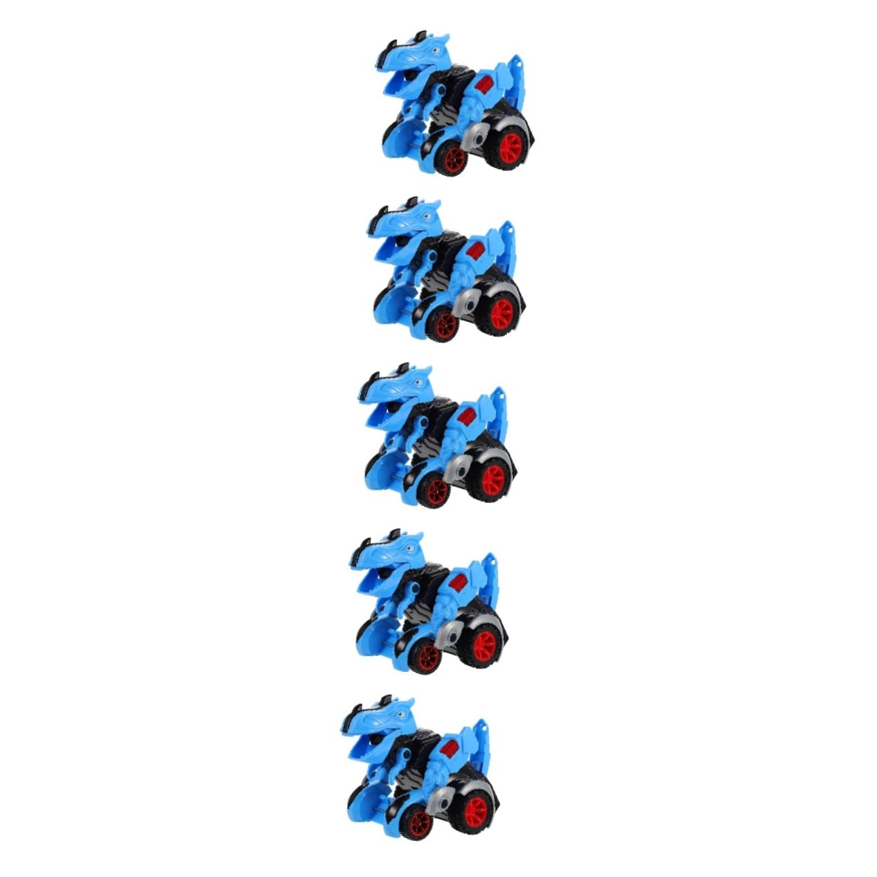 TOYANDONA 5-Piece Mini Pull Back Toy Cars Set - Dinosaur Themed Vehicle Toys for Boys & Girls, Preschool Educational Toys, Birthday Gifts for Kids - Fun for Playtime, Parties & Learning Scenes