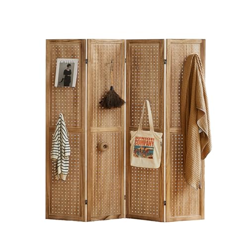 4 Panel With Holes-light Brown