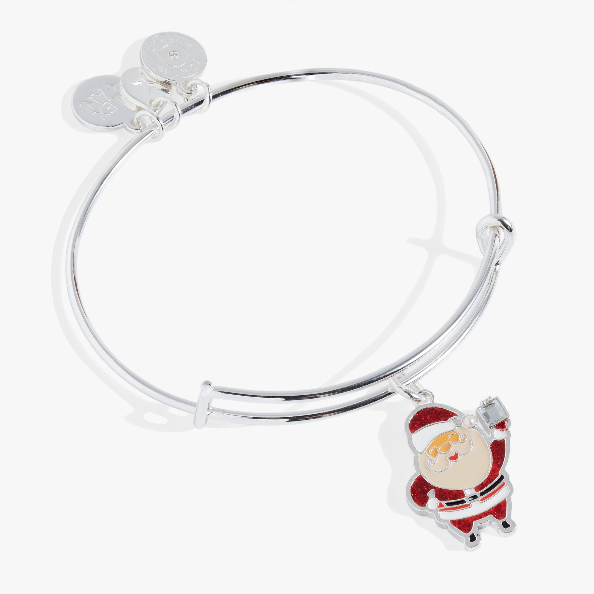 Festive Santa Claus Christmas Bangle Bracelet - Holiday Party Jewelry Gift for Women & Girls - Perfect for Christmas Celebrations, Office Parties & Family Gatherings