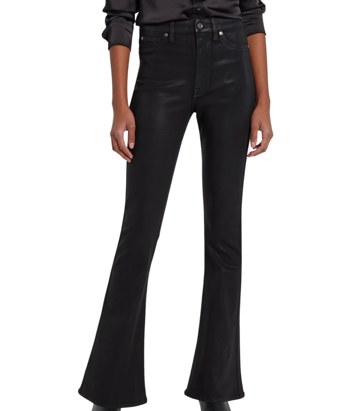 7 For All Mankind Women's Ultra High-Rise Flare Jeans - Stretch Denim Pants for Casual & Dressy Outfits | Perfect for Work, Date Night & Weekend Wear