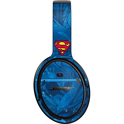 Bose QuietComfort 35 II Headphone Skin Cover - Officially Licensed Warner Bros Superman Decal | Protective Vinyl Sticker for Bose QC35 II | Perfect for Travel, Gaming & Music Lovers