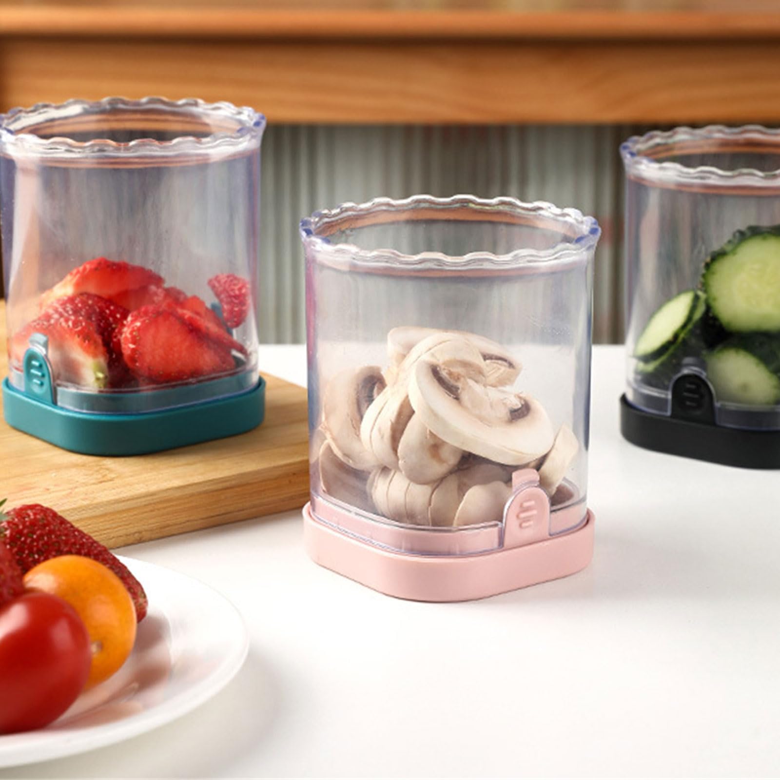Multi-Functional Fruit Cutting Cup - Practical Grape & Berry Slicer Tool with Easy Grip - Perfect for Fruit Salads, Snack Prep & Party Platters