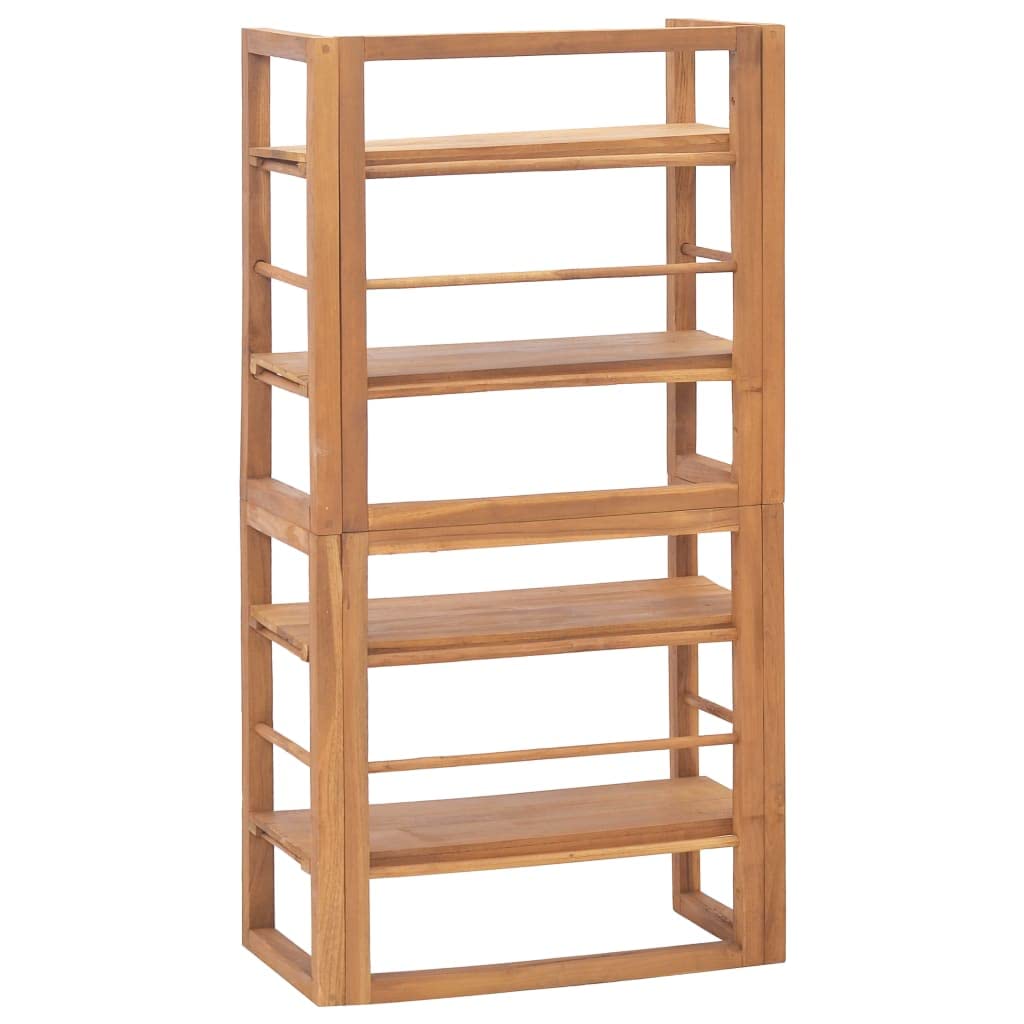 Premium Solid Teak Wood Shelving Unit - 47.2