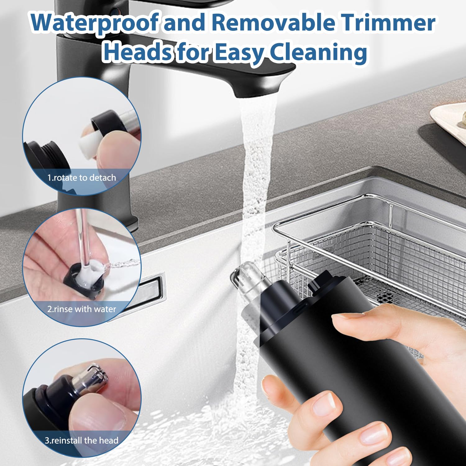 Premium USB Rechargeable Nose & Ear Hair Trimmer for Men - Waterproof 2-in-1 Grooming Kit with Stainless Steel Blades & LED Light - Compact Travel Design - Perfect Gift for Dad, Husband, Boyfriend - Ideal for Home, Gym, Office & Travel - Essential for Daily Grooming & Personal Care - Great for Business Trips, Meetings & Home Grooming Routine - Best for Travelers, Professionals & Busy Lifestyles