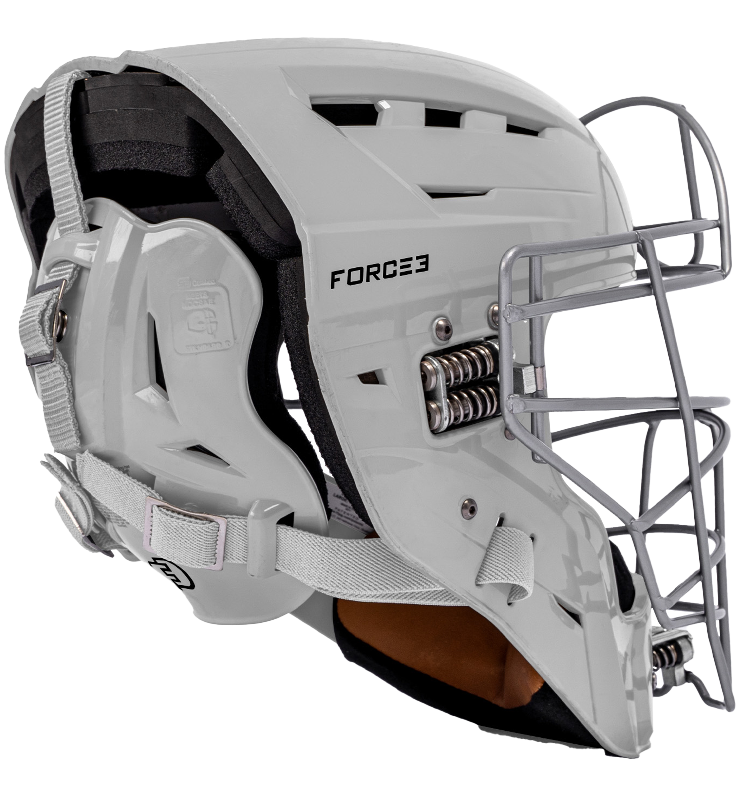 FORCE3 Defender Catcher's Helmet - NOCSAE Certified Baseball Catcher Gear for Maximum Protection | Perfect for Youth & Adult Baseball, Softball Games & Training Sessions