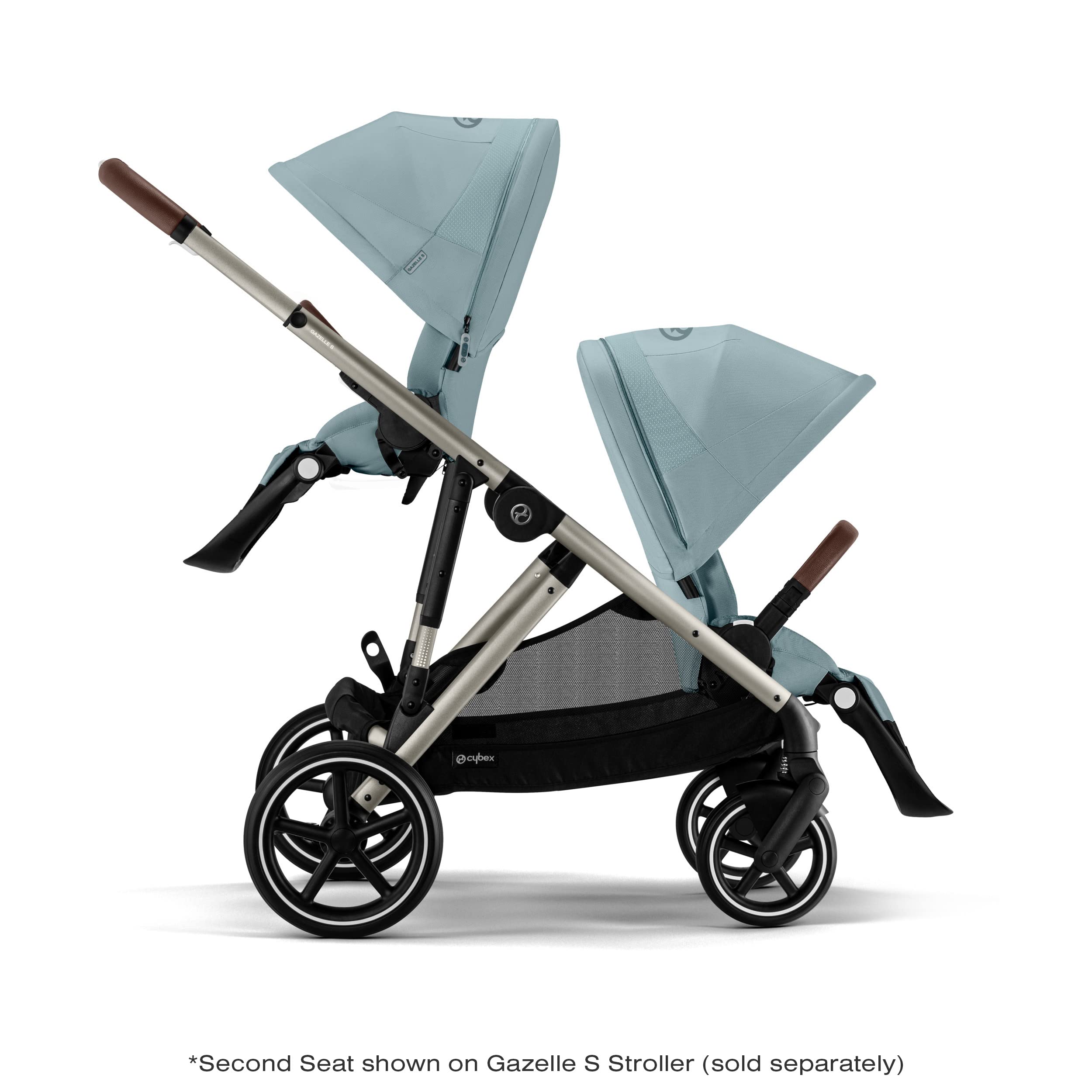 Cybex Gazelle S Second Seat Unit - Sky Blue | Expandable Stroller for Twins & Toddlers | Perfect for Travel, Shopping & Outdoor Adventures