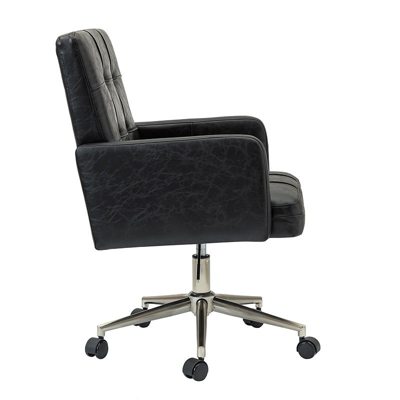 Ergonomic Leo Task Chair - Adjustable Office Chair with Lumbar Support for Home & Office Workspaces - Perfect for Long Hours of Sitting, Computer Work, and Study Sessions