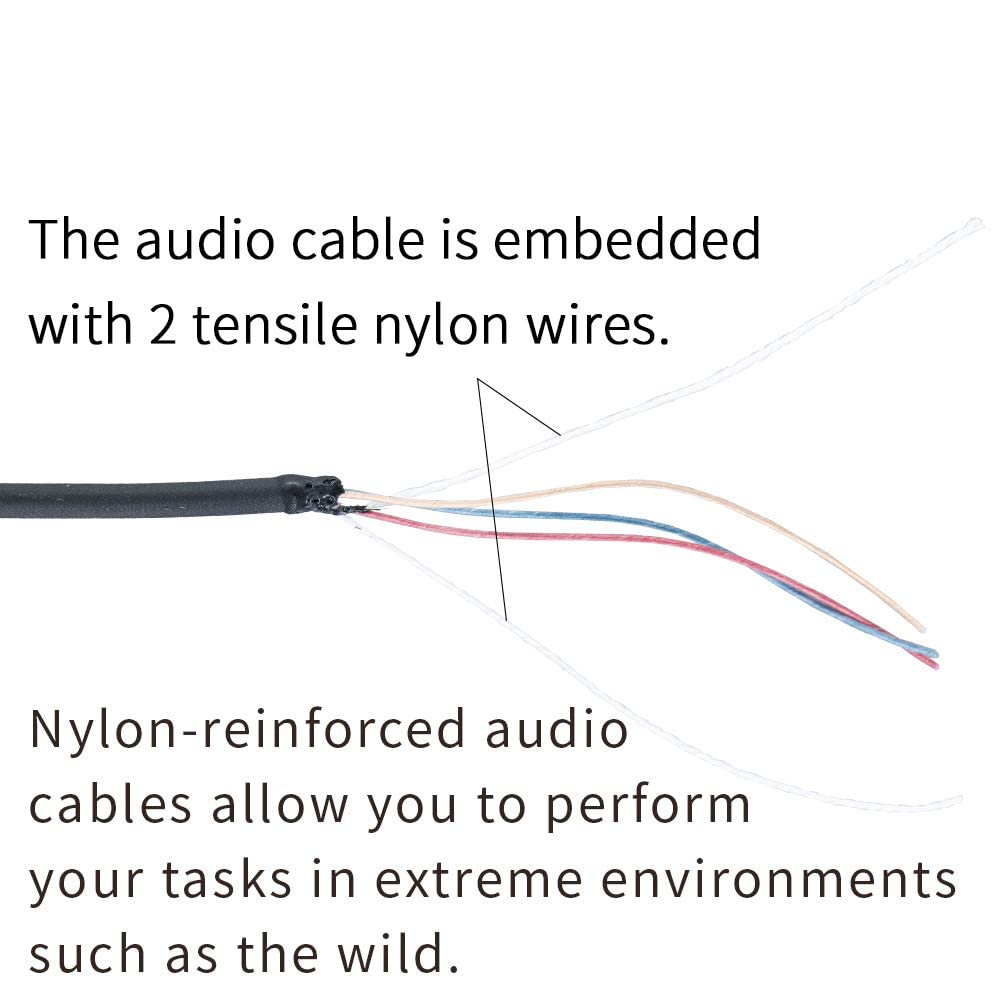 JUYODE Acoustic Tube Walkie Talkie Earpiece - Compatible with Ailunce HD1, Retevis RT29 RT48 RT47 RT47V RT82 RT83 RT87 RB23 RB46 NR30, TYT2017, Motorola GP328PLUS EX500 M6 - Secure & Clear Communication for Security, Construction & Event Staff