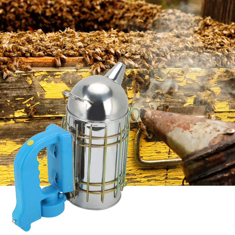 Meiyya Beekeeping Smoker with Heat Shield - Protective Beekeeping Equipment for Beginners & Professionals - Farm & Hive Use