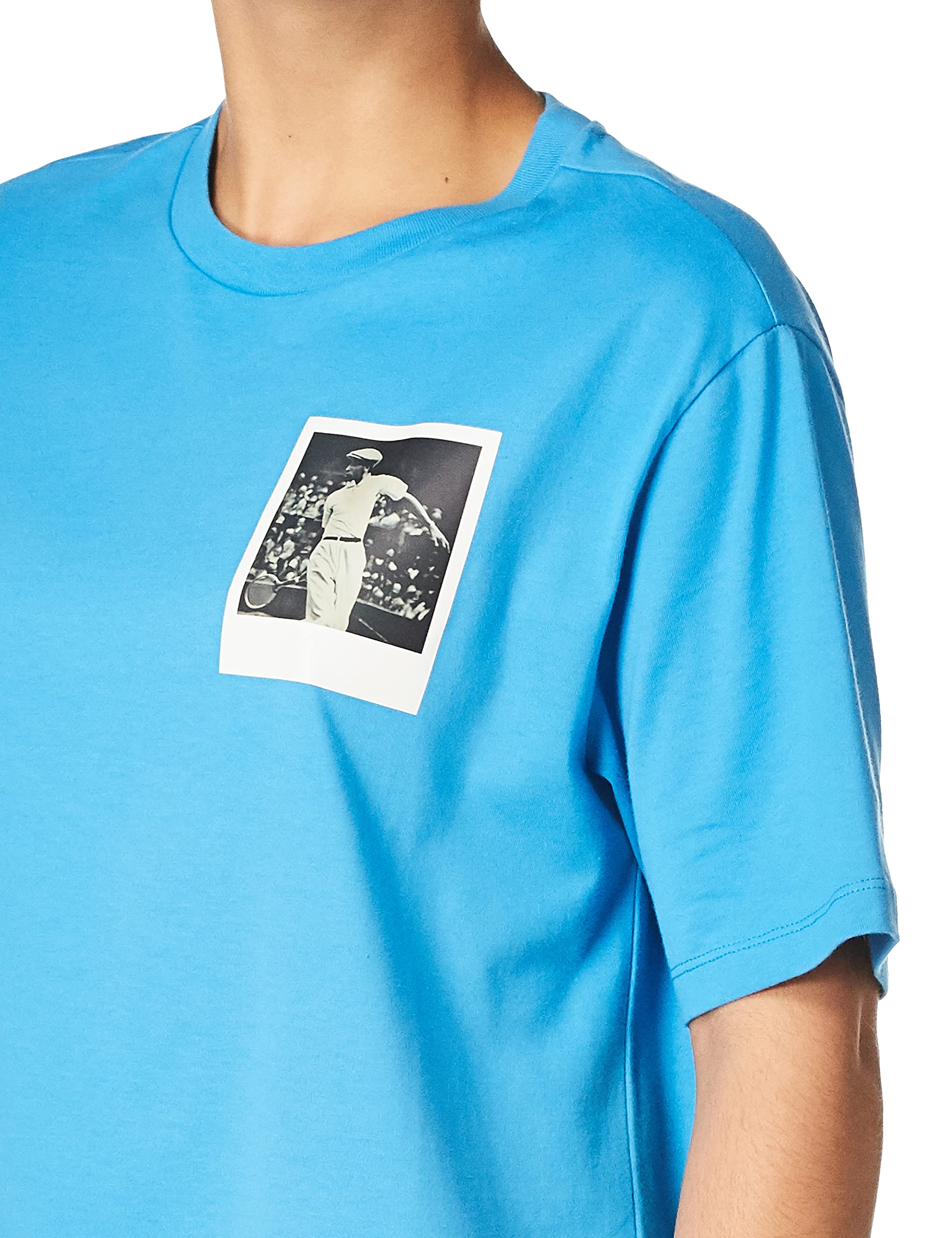 Lacoste Women's Short Sleeve Polaroid Graphic Cotton T-Shirt | Casual Summer Tee for Women | Perfect for Outings, Beach & Everyday Wear