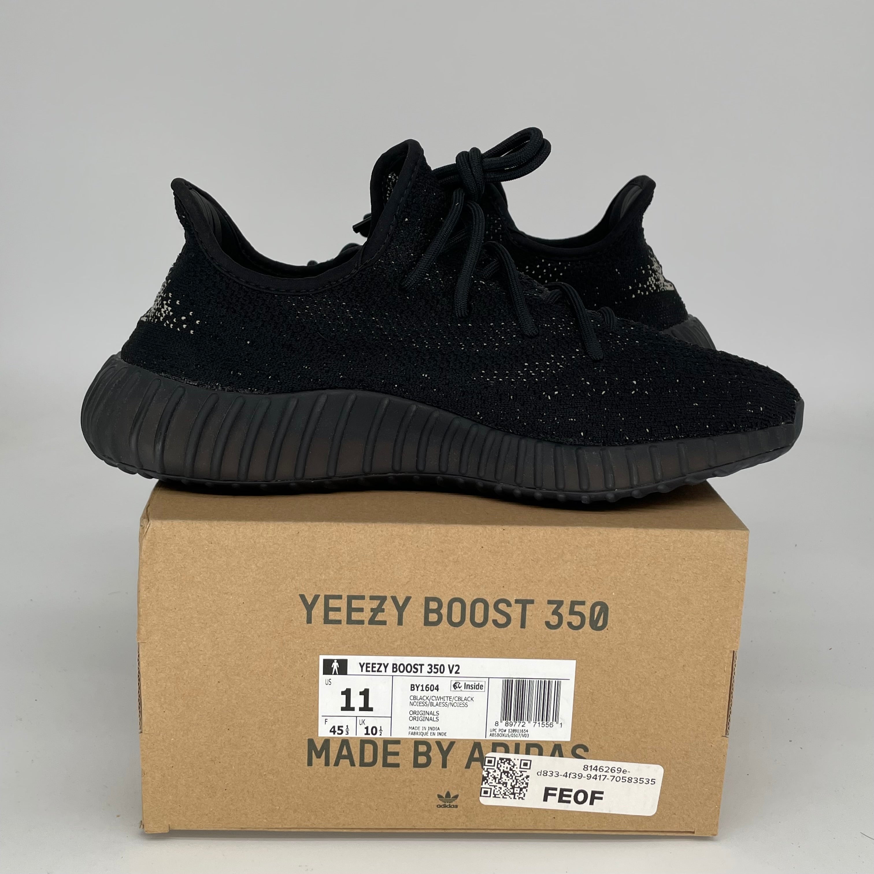 Adidas Yeezy Boost 350 V2 Core Black/White - Men's Size 11 Sneakers (BY1604) | Running, Gym & Casual Wear