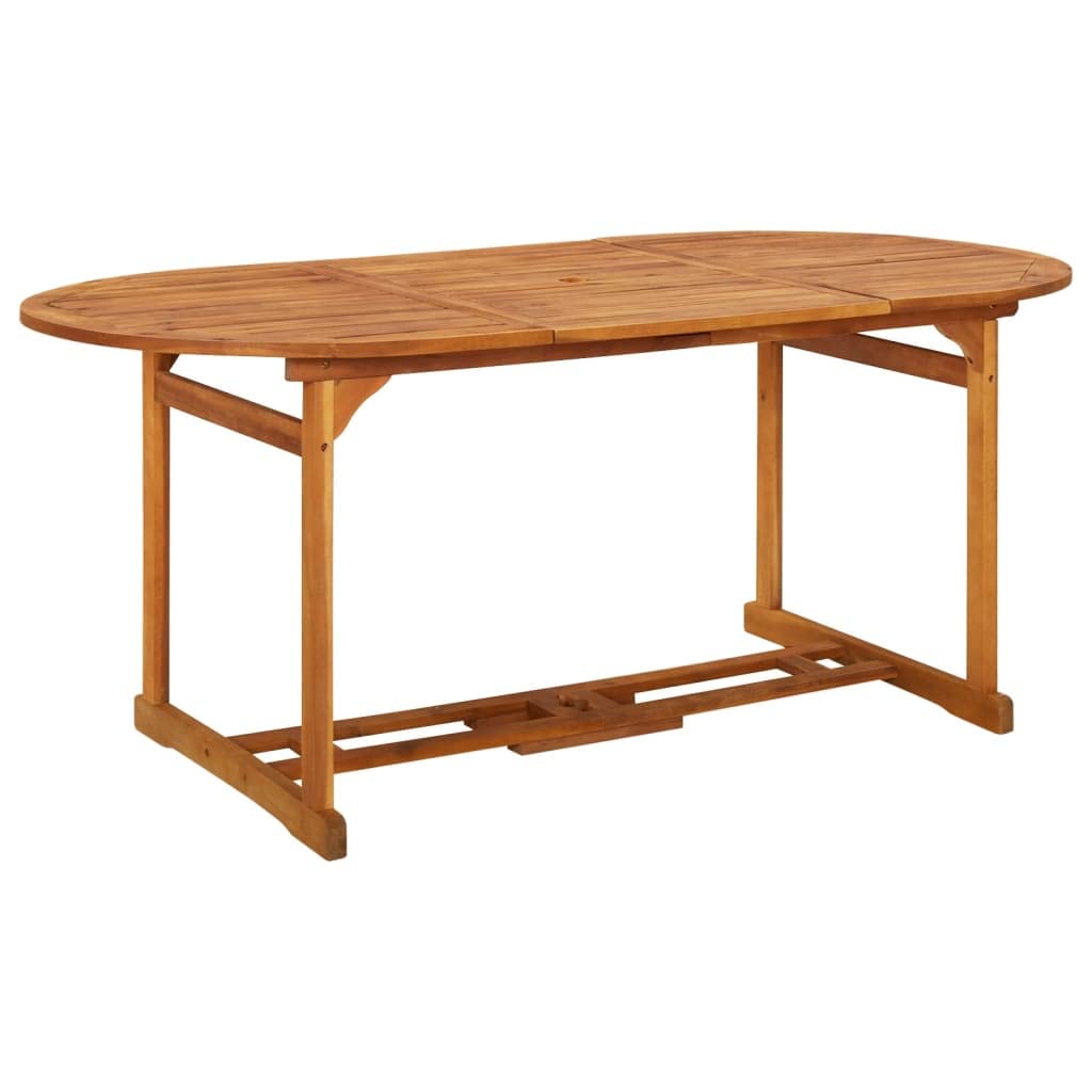 Solid Acacia Wood Outdoor Patio Table 70.9
